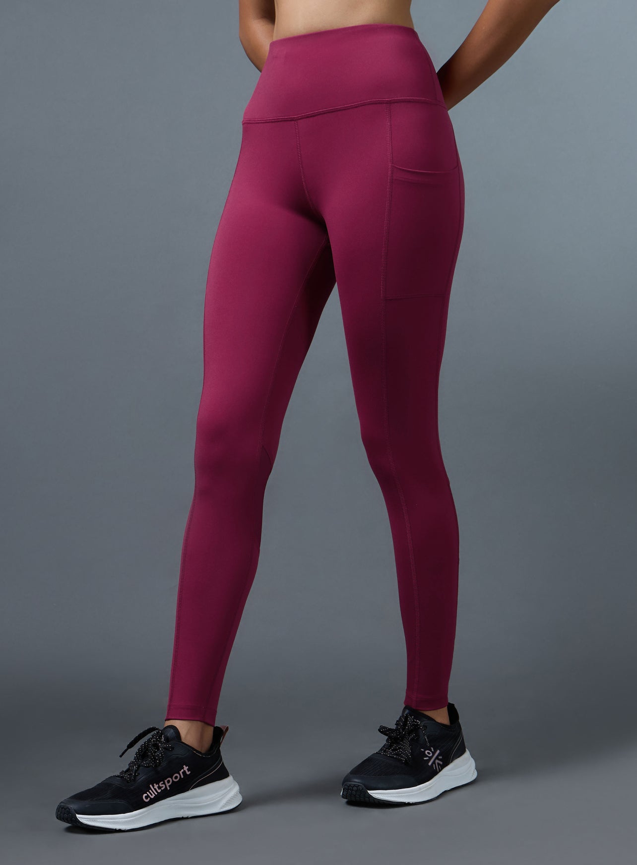 Women's Maroon Ultimate Running Tights