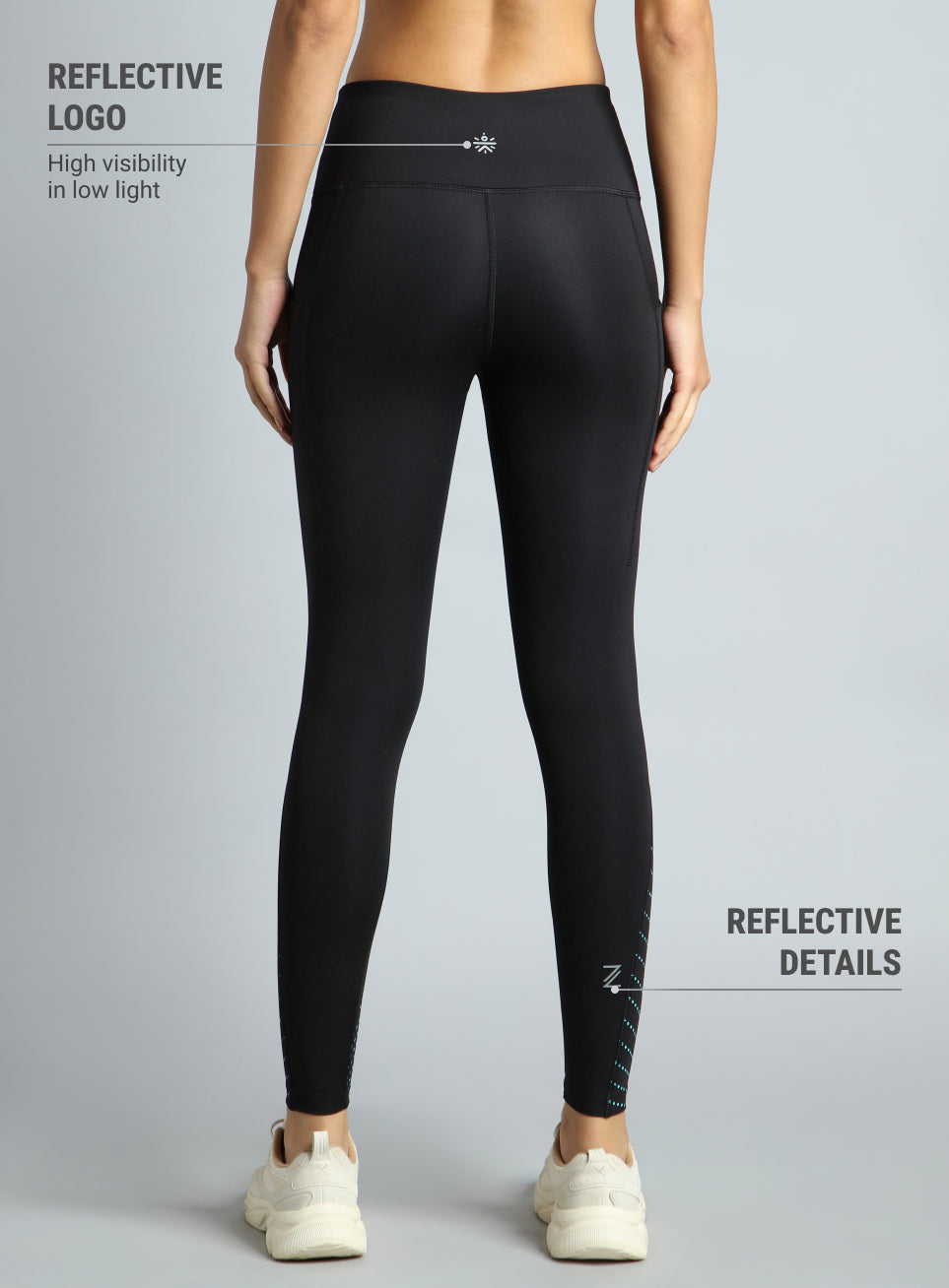 Women's Black Impact Running Tights