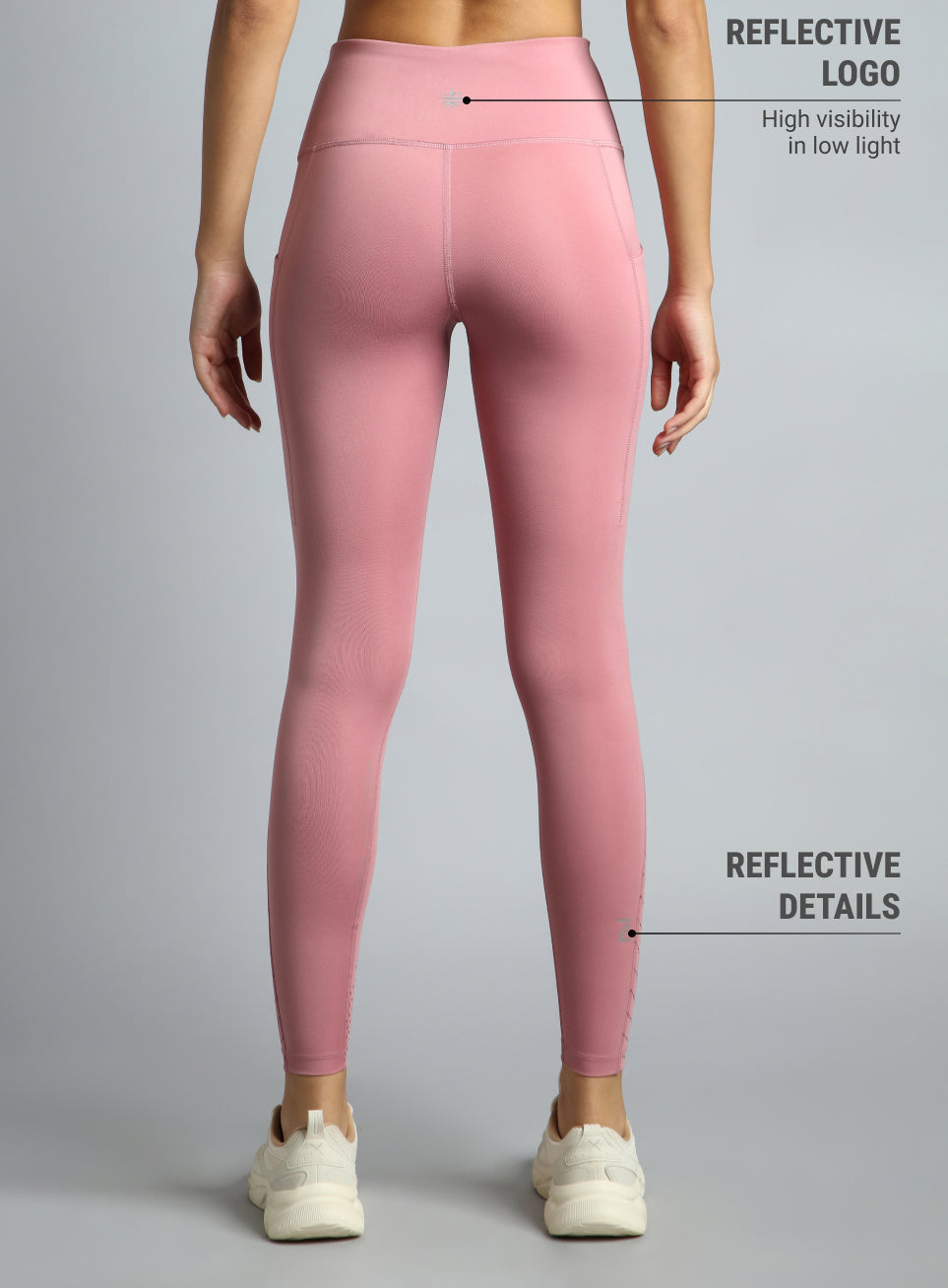 Women's Pink Impact Running Tights