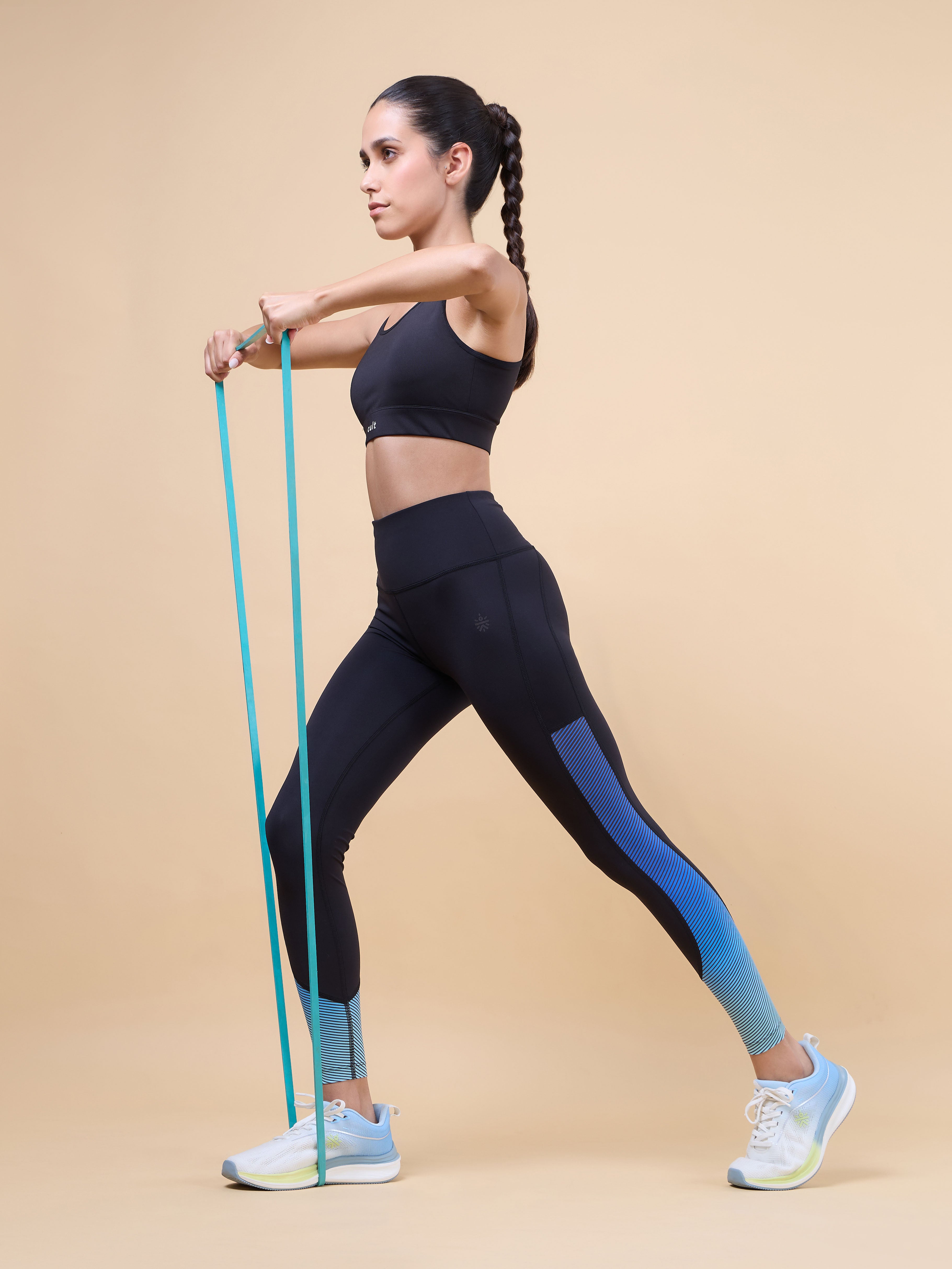 Women's Black Energy Print Sculpted COMFlex Tights