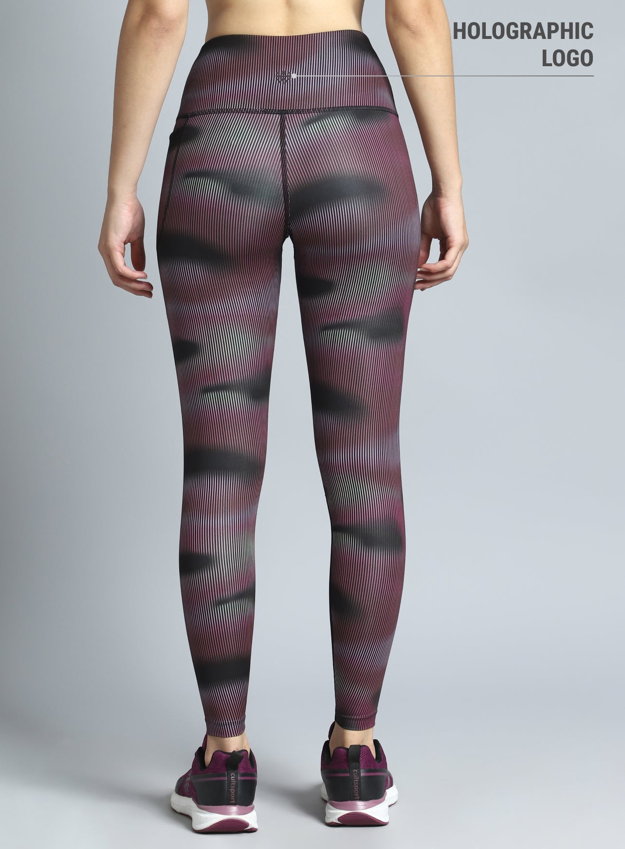 Women's Pink Energy Map All Over Print COMFlex Tights
