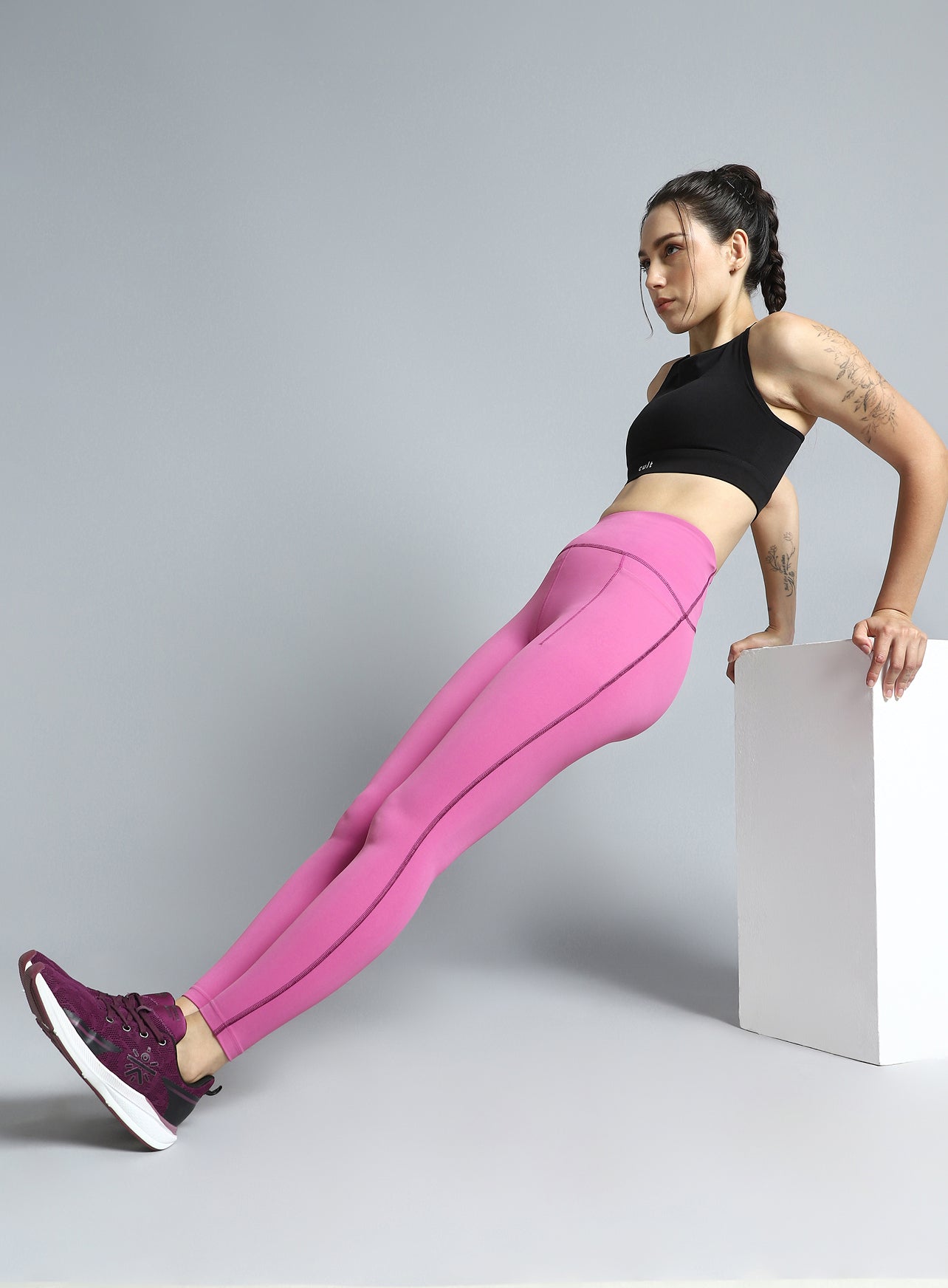 Women's Pink Training Sculpted COMFlex Tights
