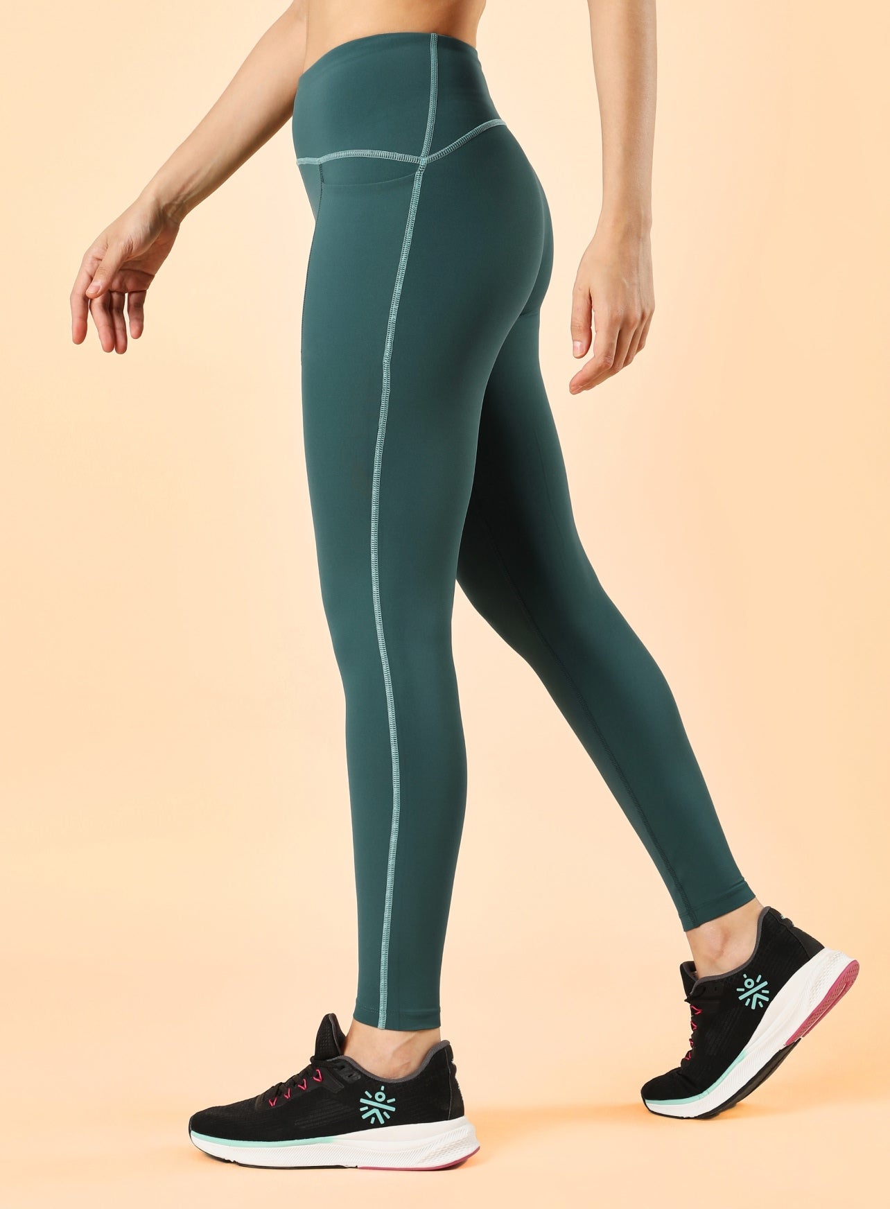 Women's Teal Training Sculpted COMFlex Tights