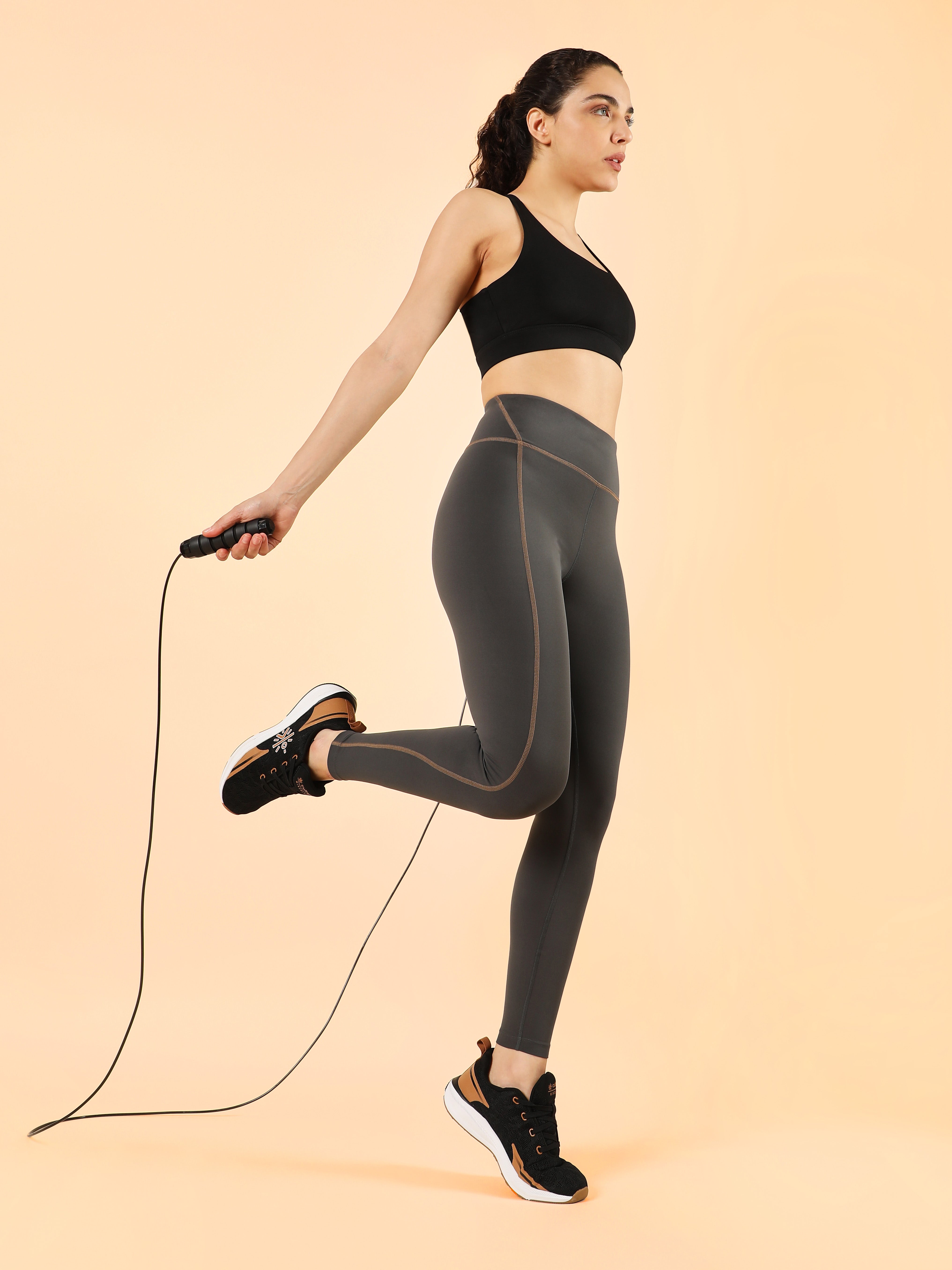 Women's Drak Grey Training Elevate Sculpt COMFlex Tights