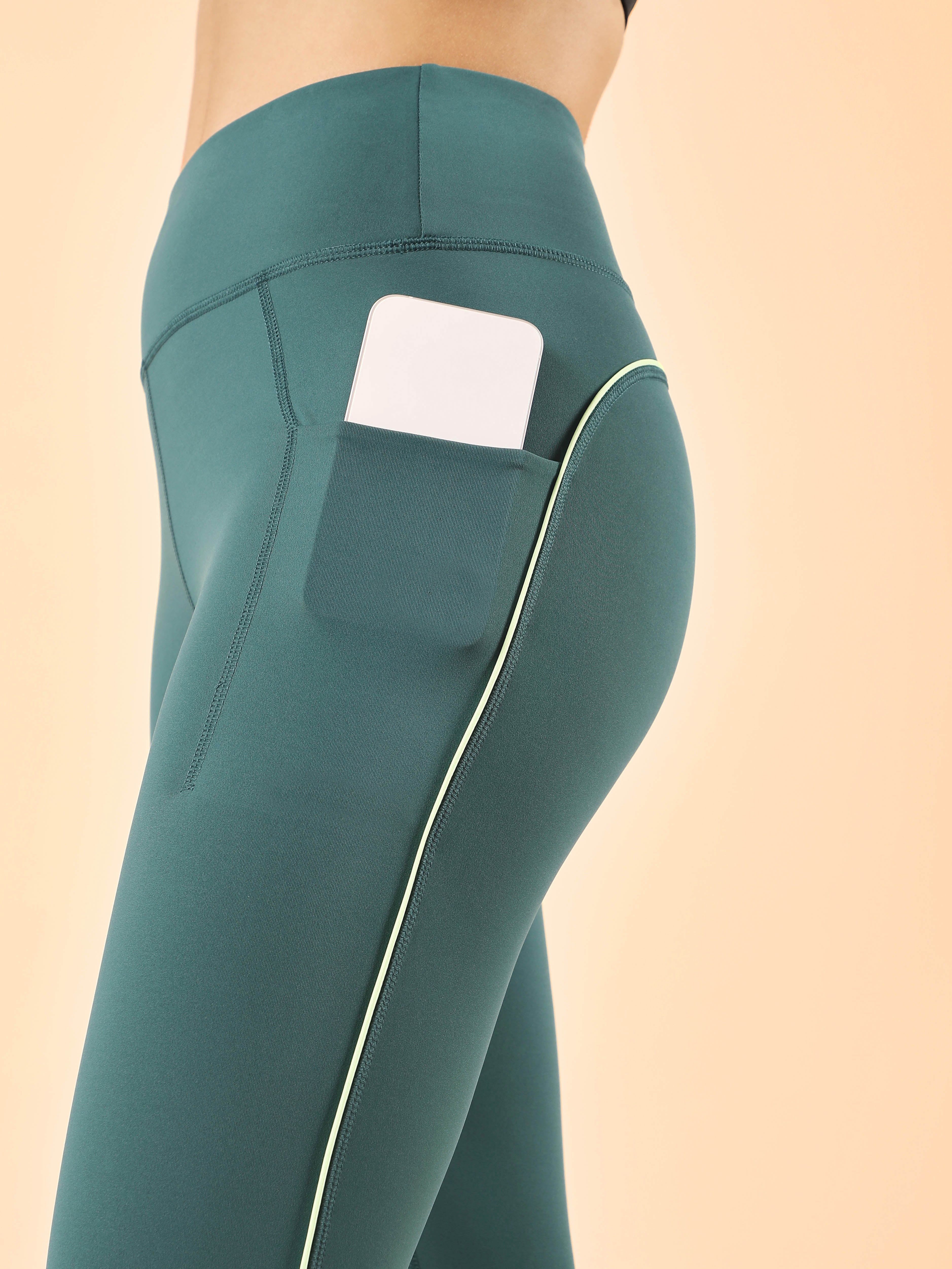 Women's Teal Train All Sculpted COMFlex Tights