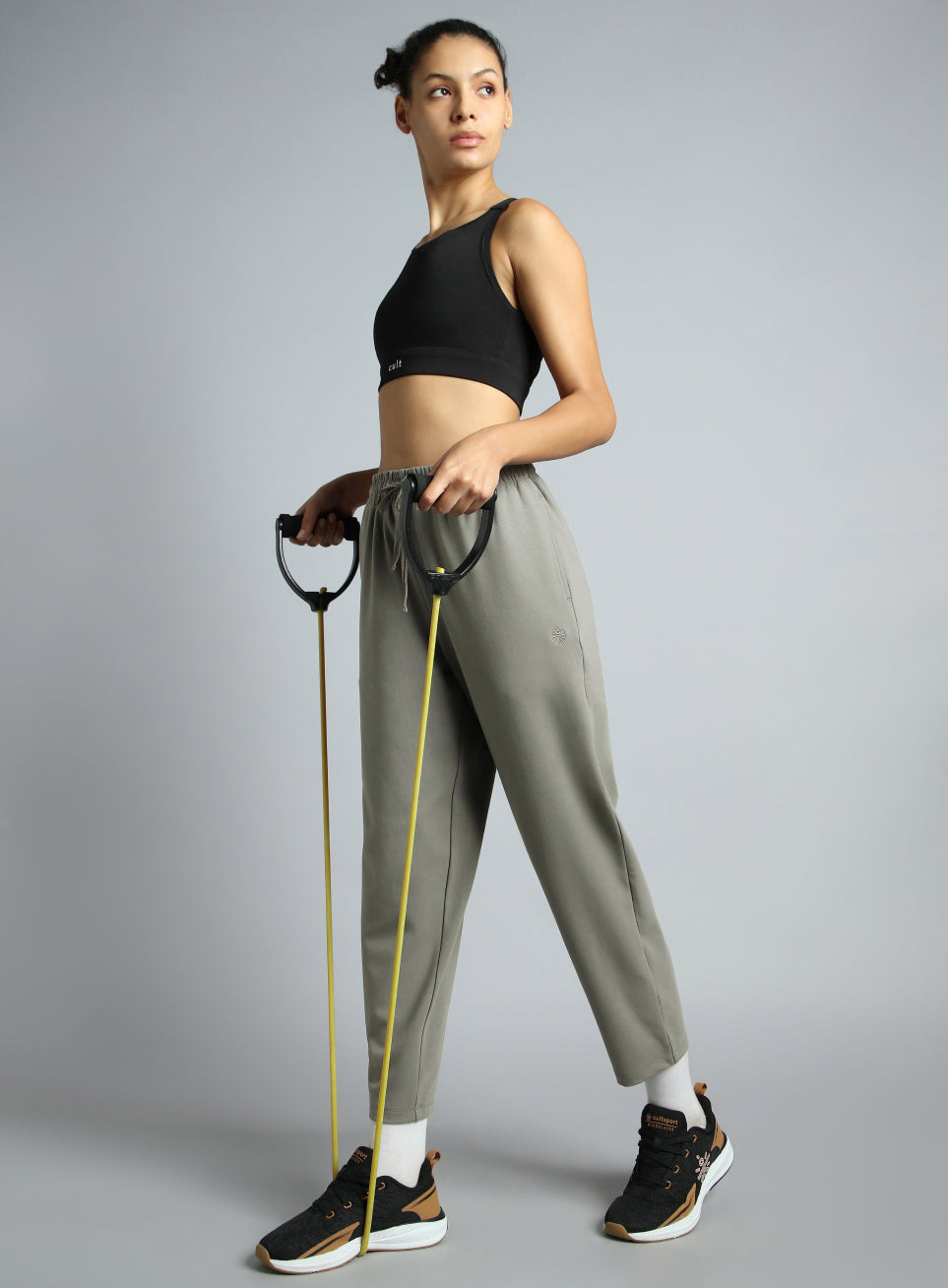 Women's Dark Grey Traveller Tapered Fit Trackpants