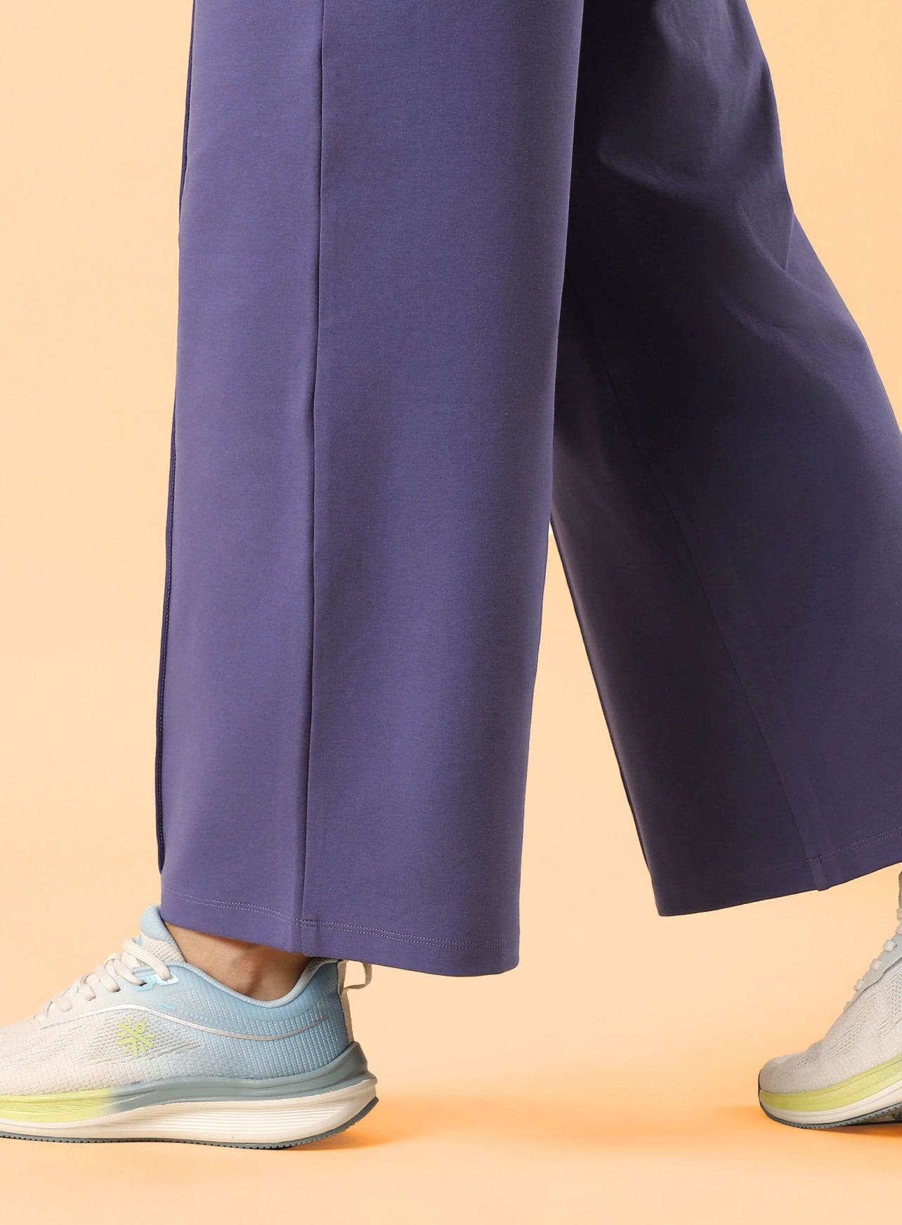 Women's Navy Flex Premium Wide Leg High Waist Pants