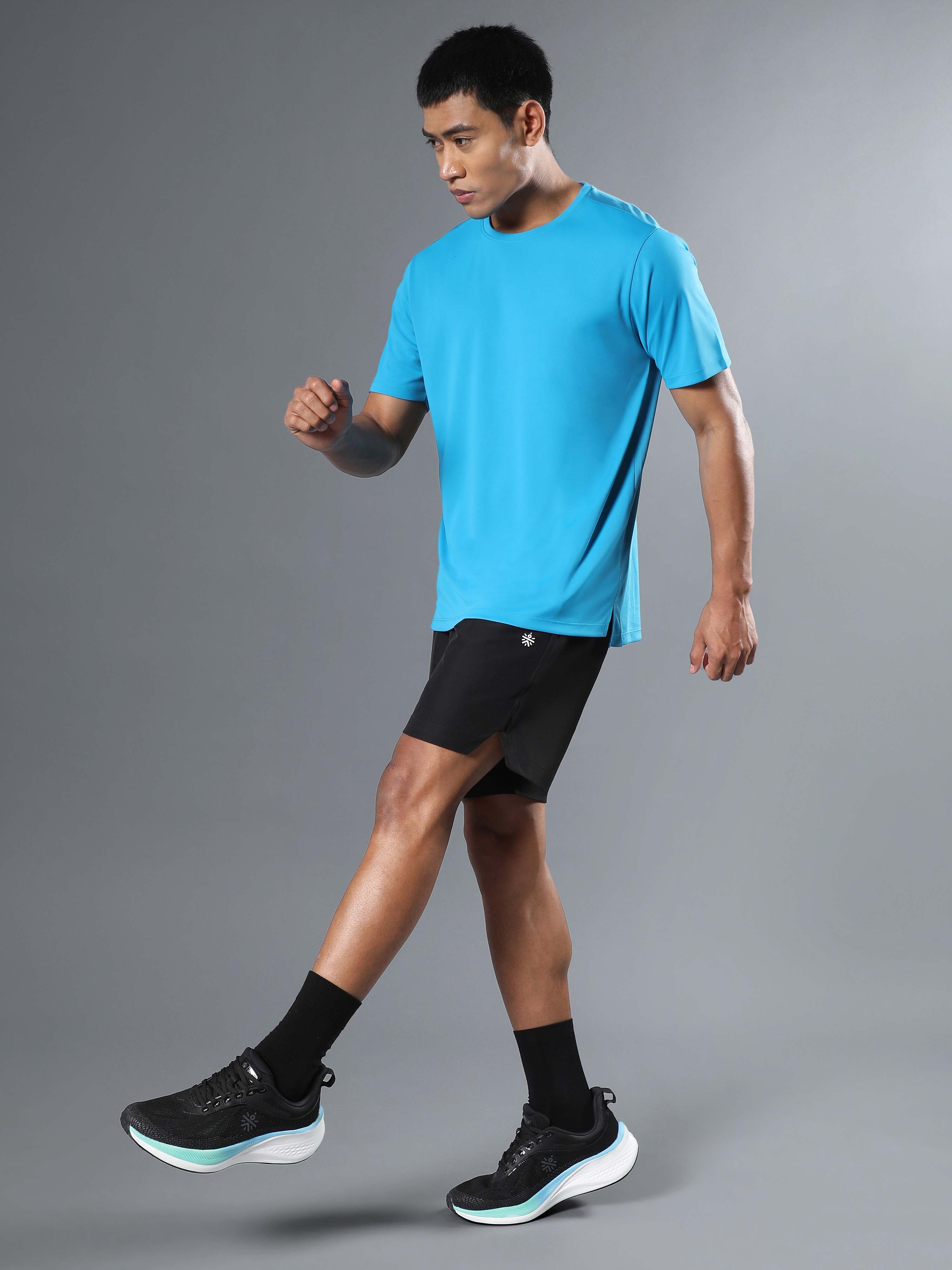 Men's Runner's Blue Essential T-shirt