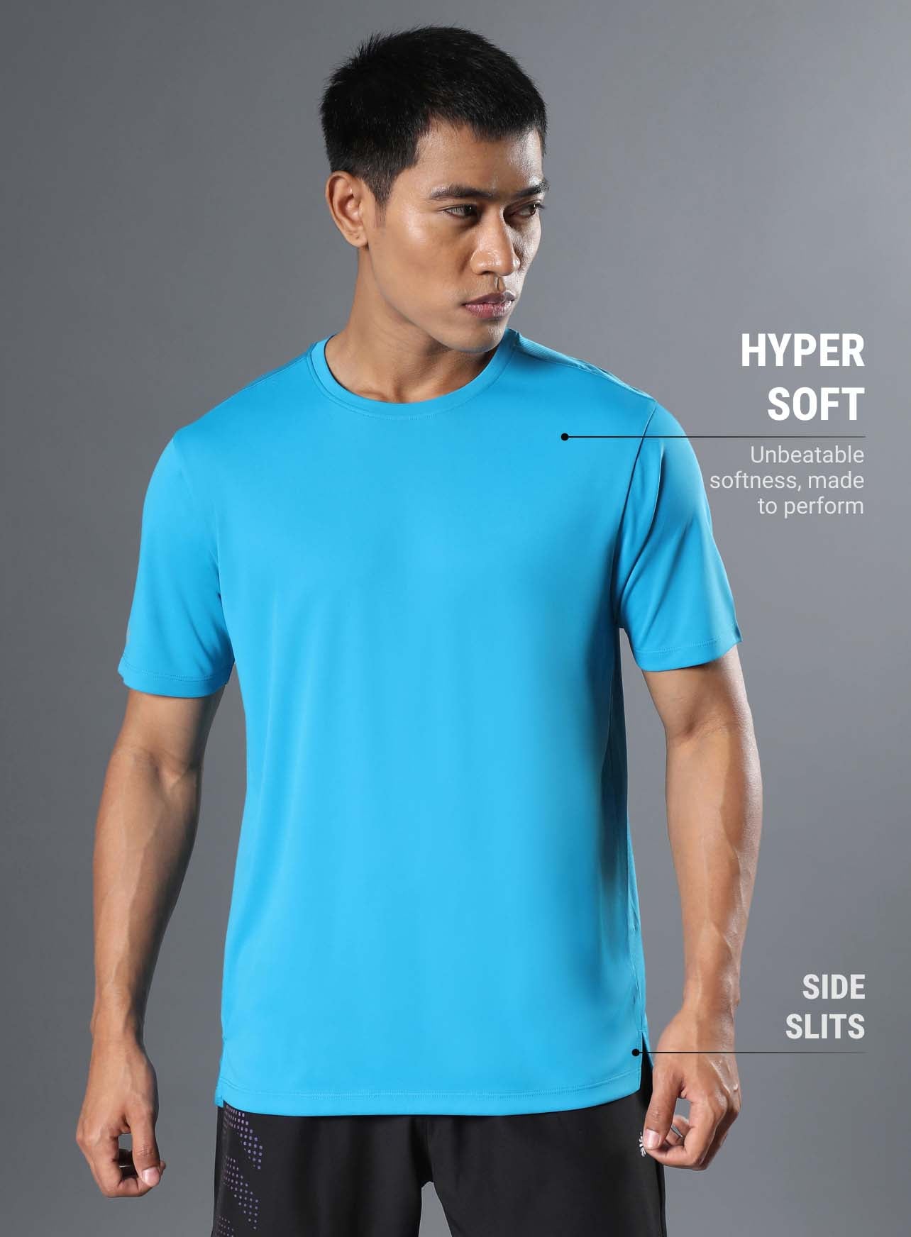 Men's Runner's Blue Essential T-shirt