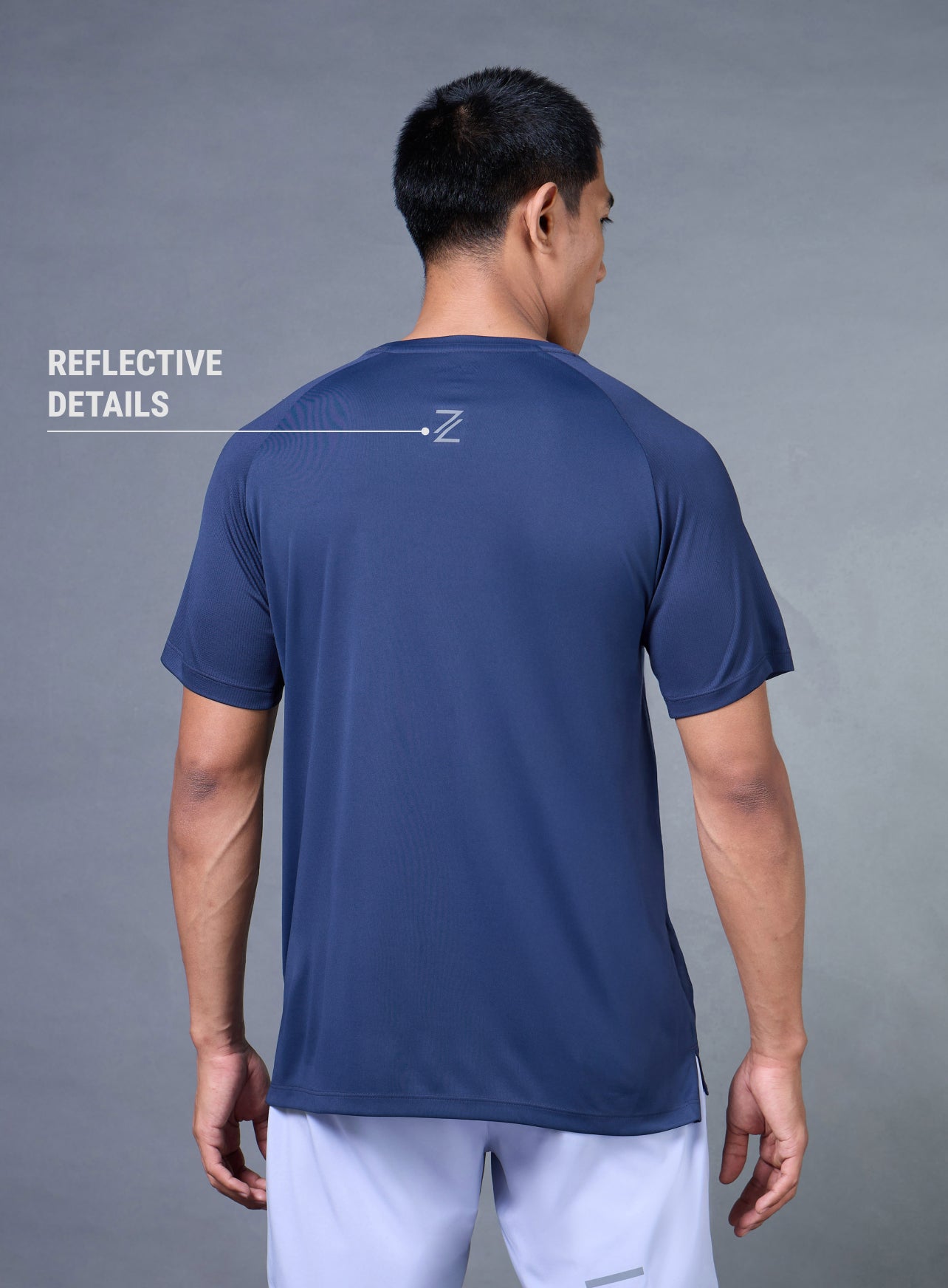 Men's Navy Run Elevate T-shirt