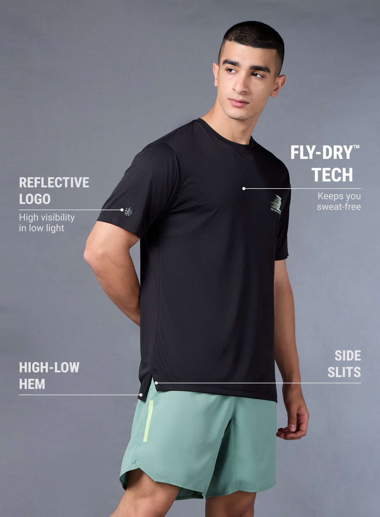 Men's Black Runner's Escape T-shirt