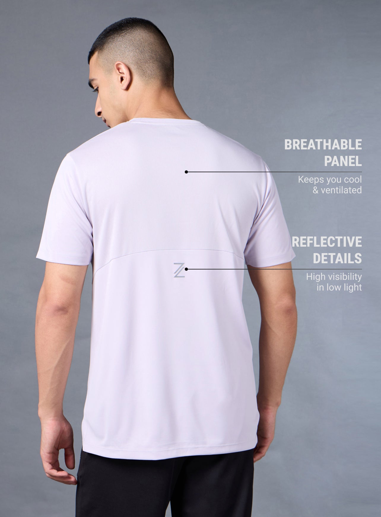 Men's Lavender Runner's Escape T-shirt