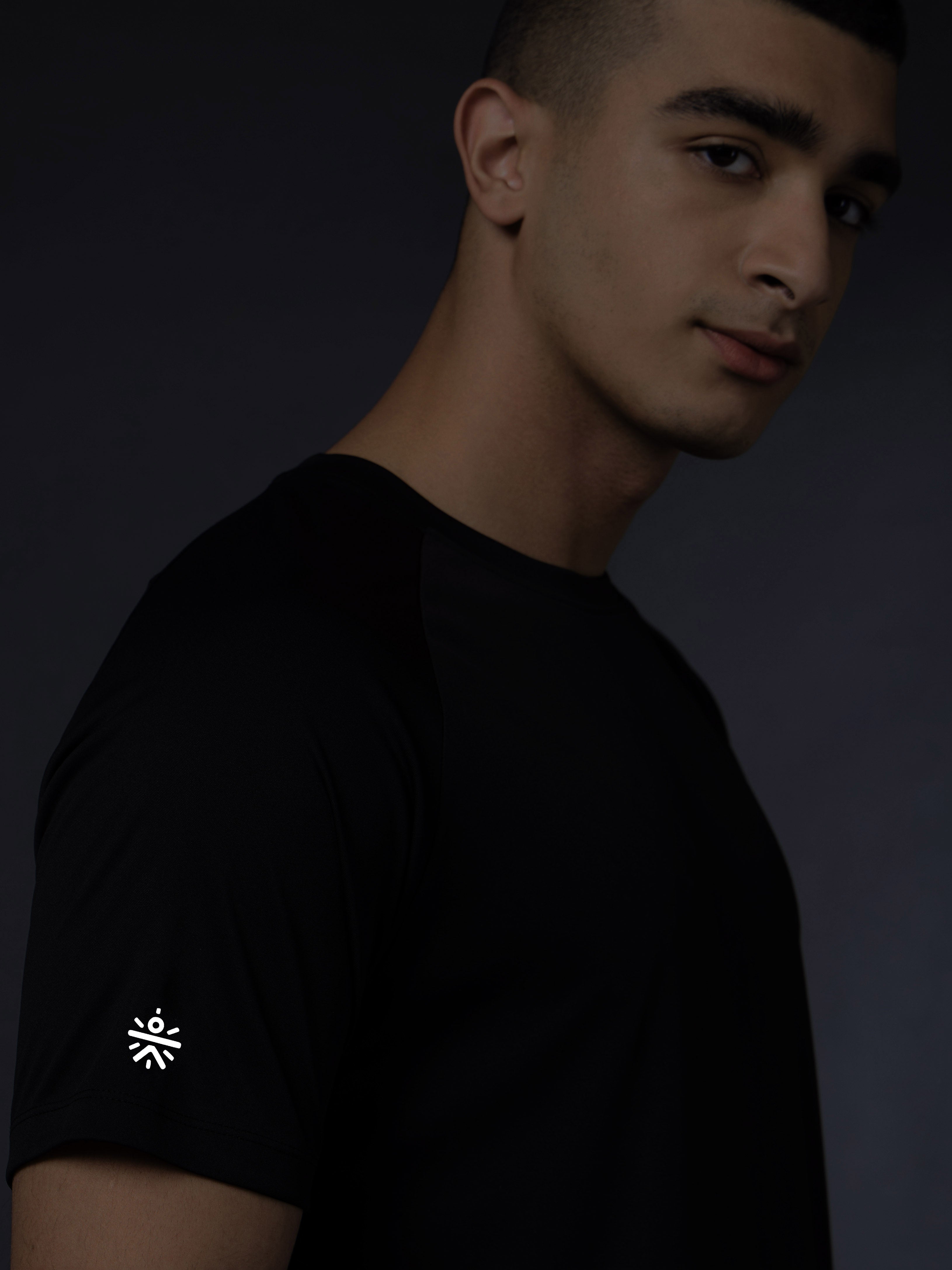 Men's Black Runner's Pro T-shirt