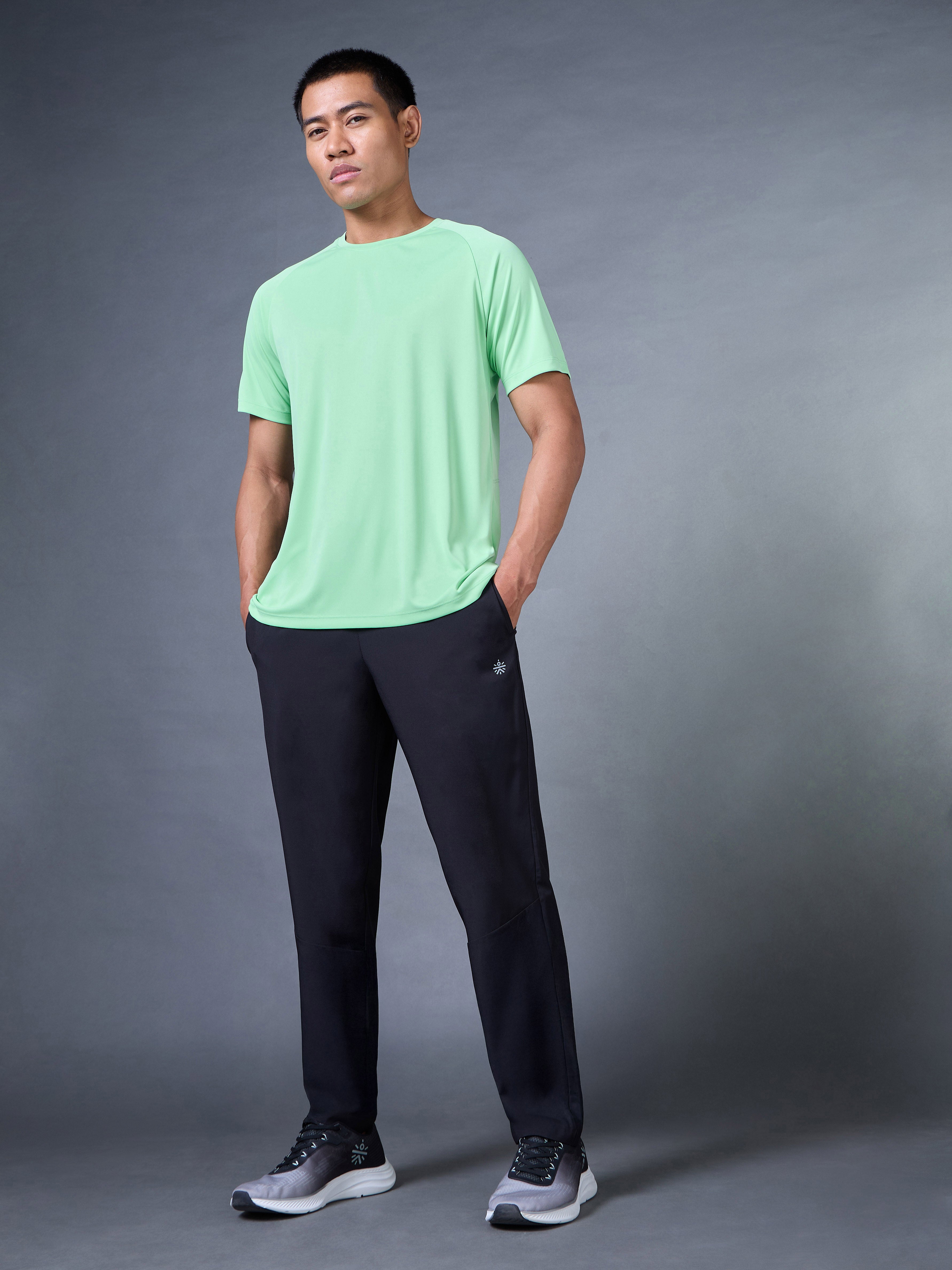 Men's Green Runner's Pro T-shirt