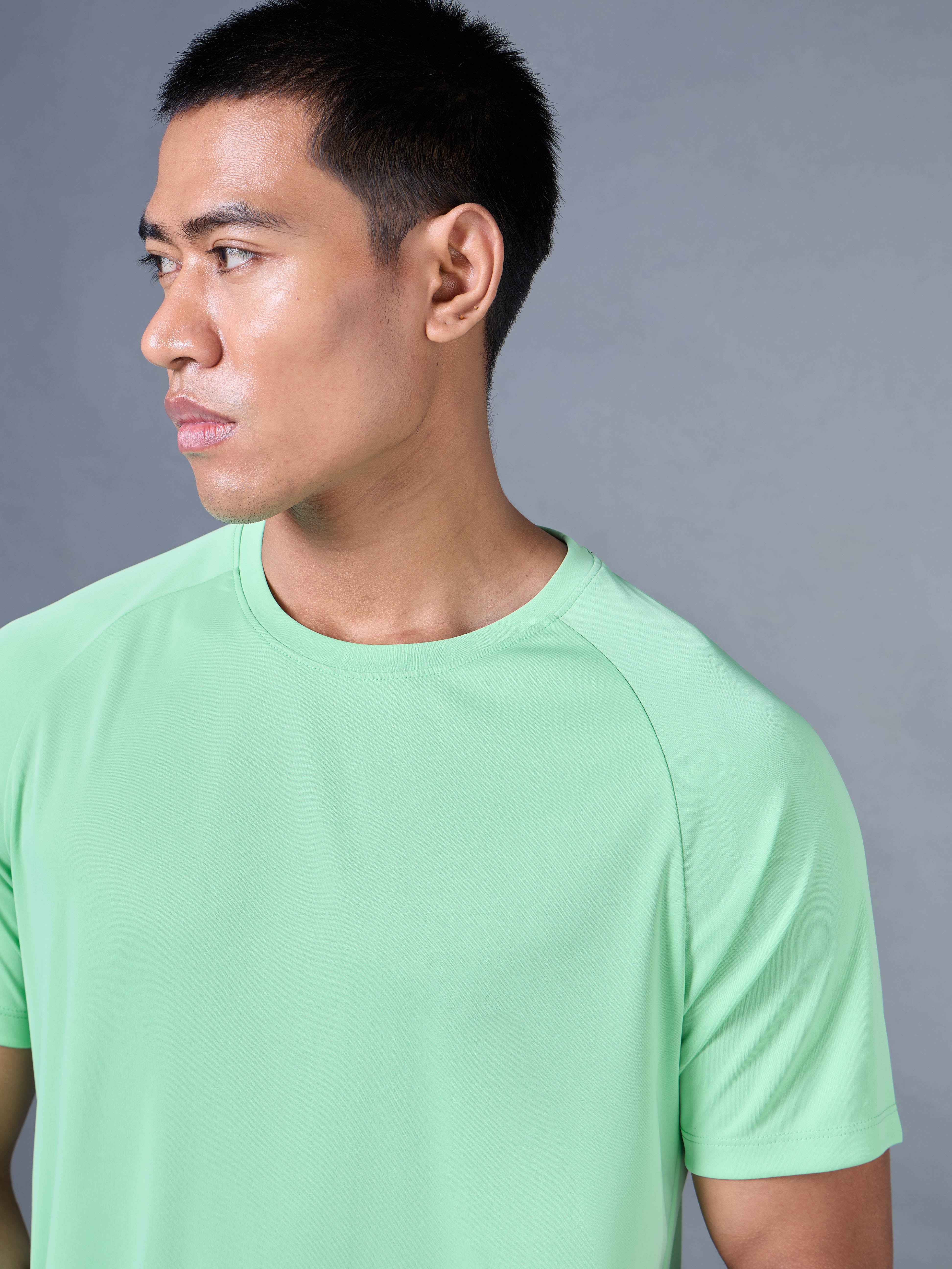 Men's Green Runner's Pro T-shirt