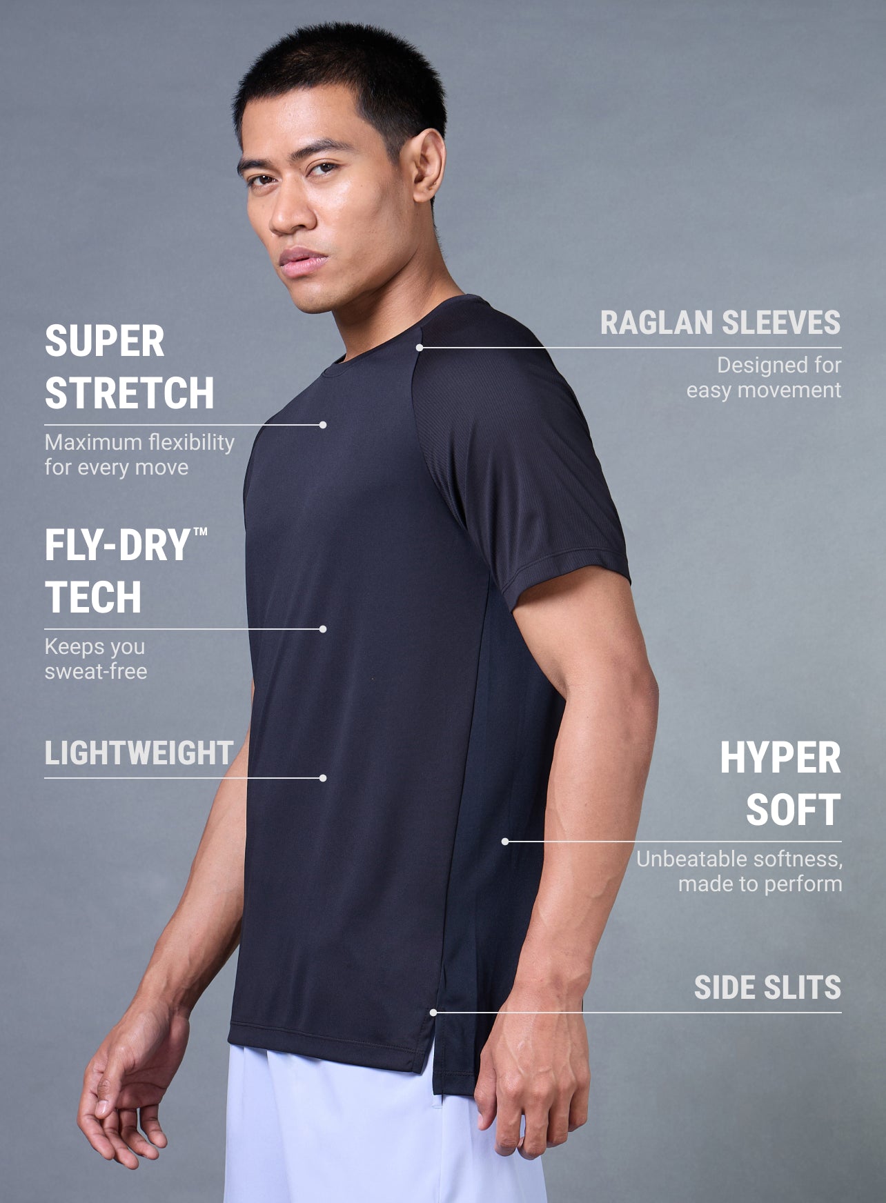 Men's Black Everyday Run T-shirt