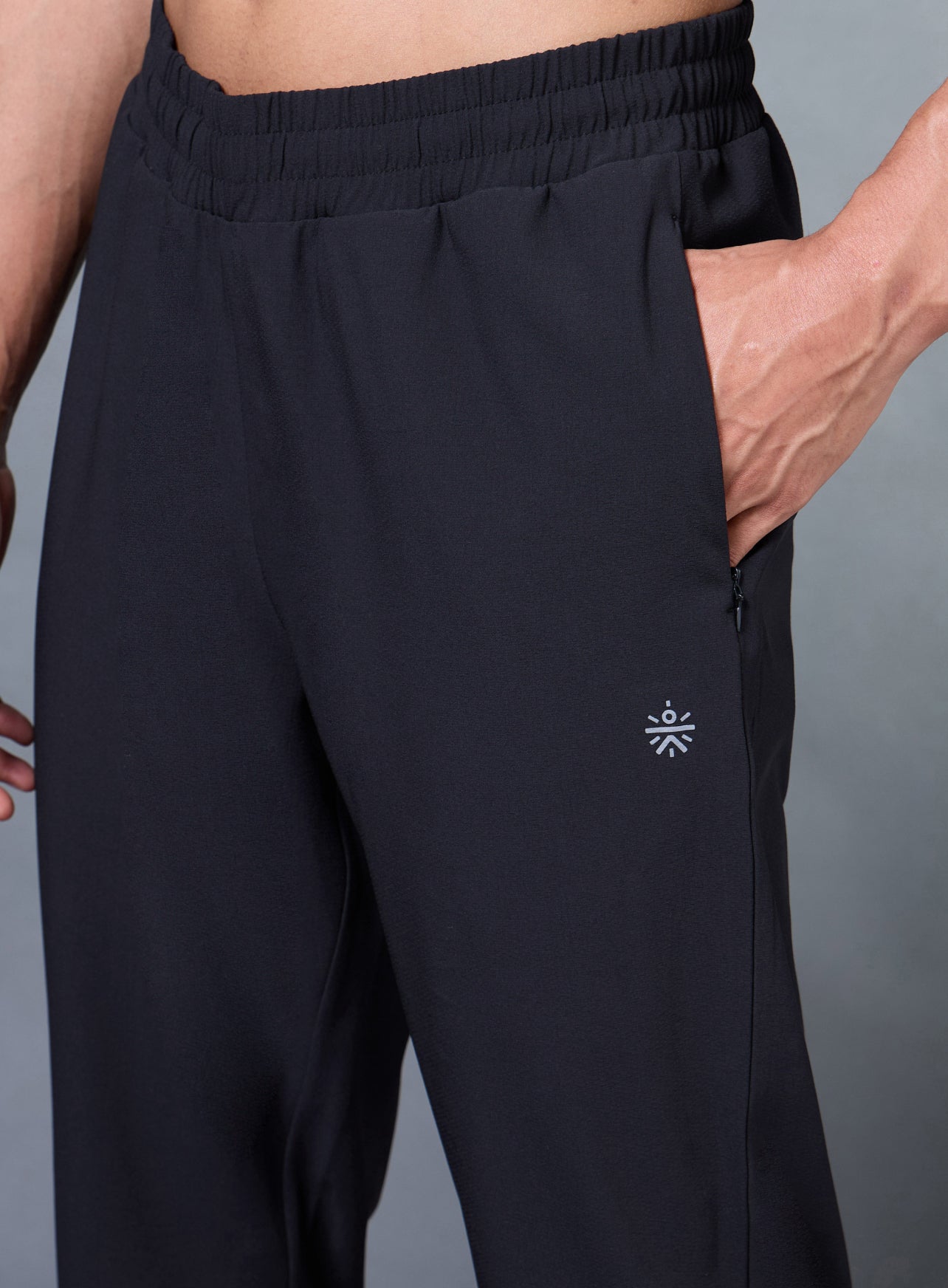 Men's Black Impact Running Trackpants