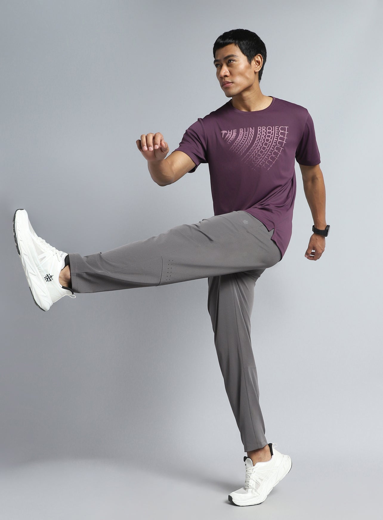 Men's Dark Grey Impact Running Trackpants