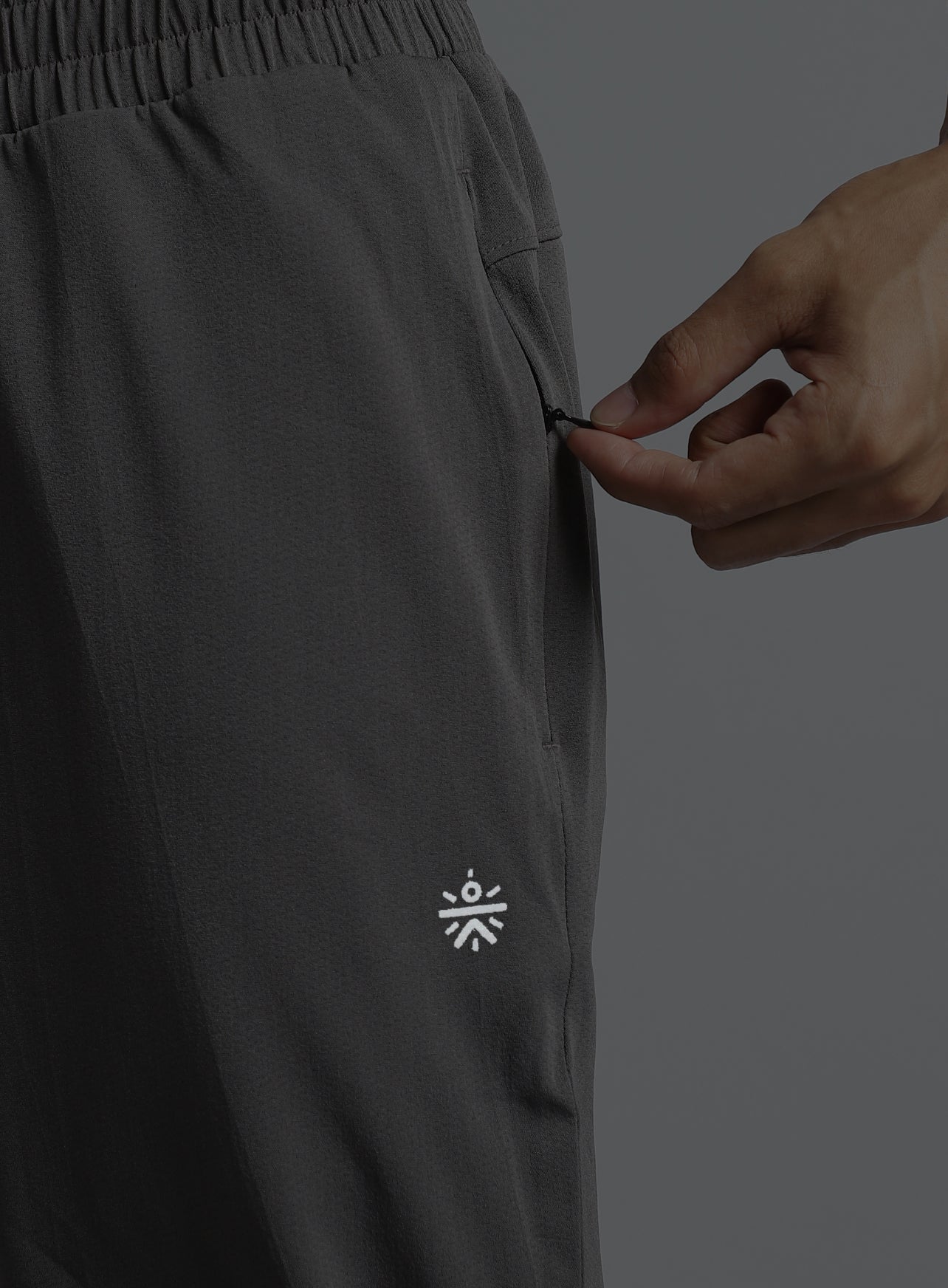 Men's Dark Grey Impact Running Trackpants