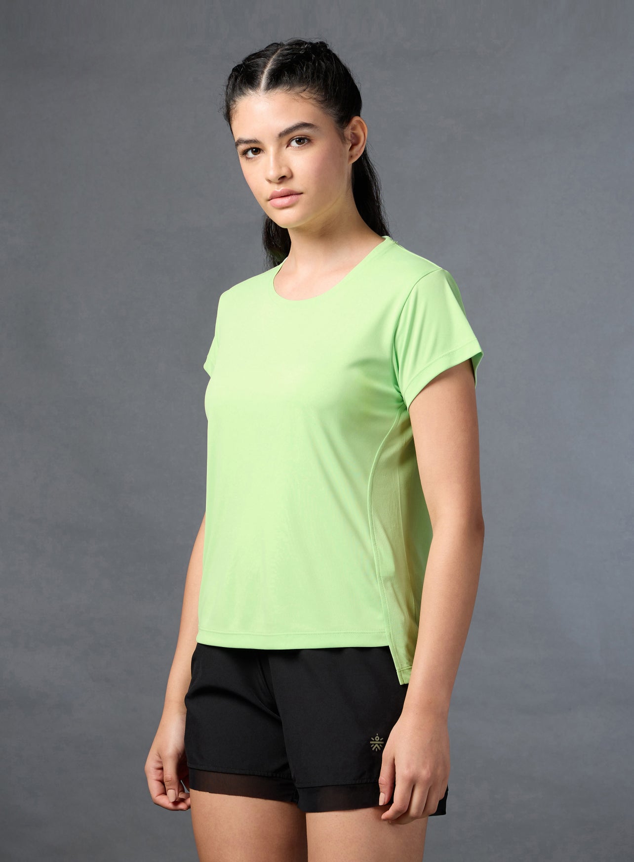 Women's Run Elevate Green T-shirt