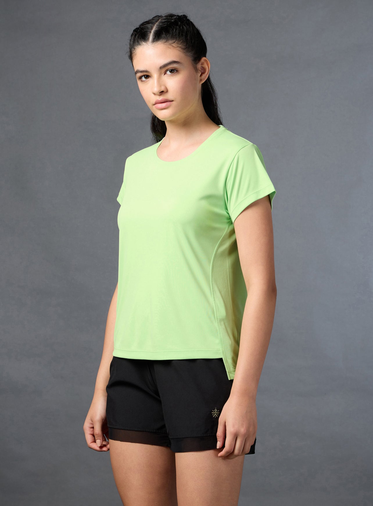 Women's Run Elevate Green T-shirt