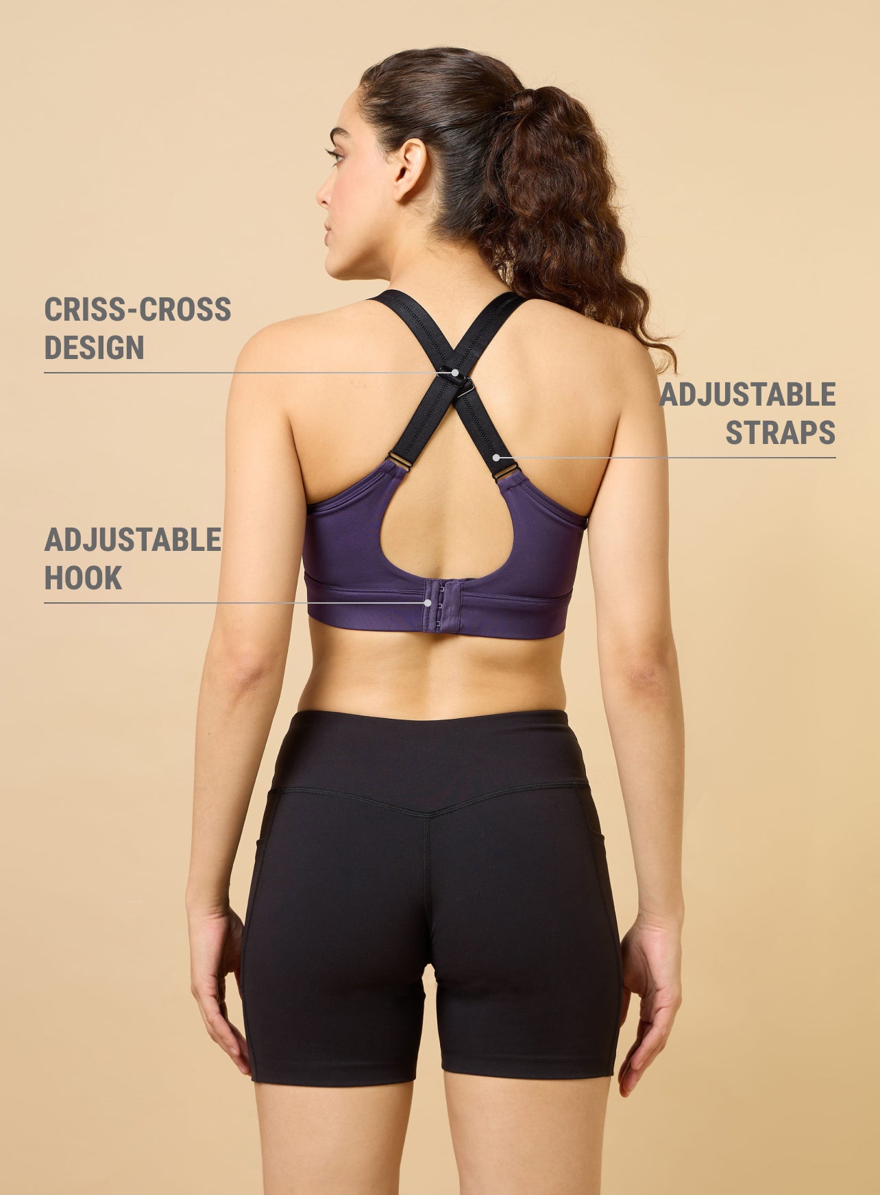 Women's Plum Training Sculpted High Support Bra