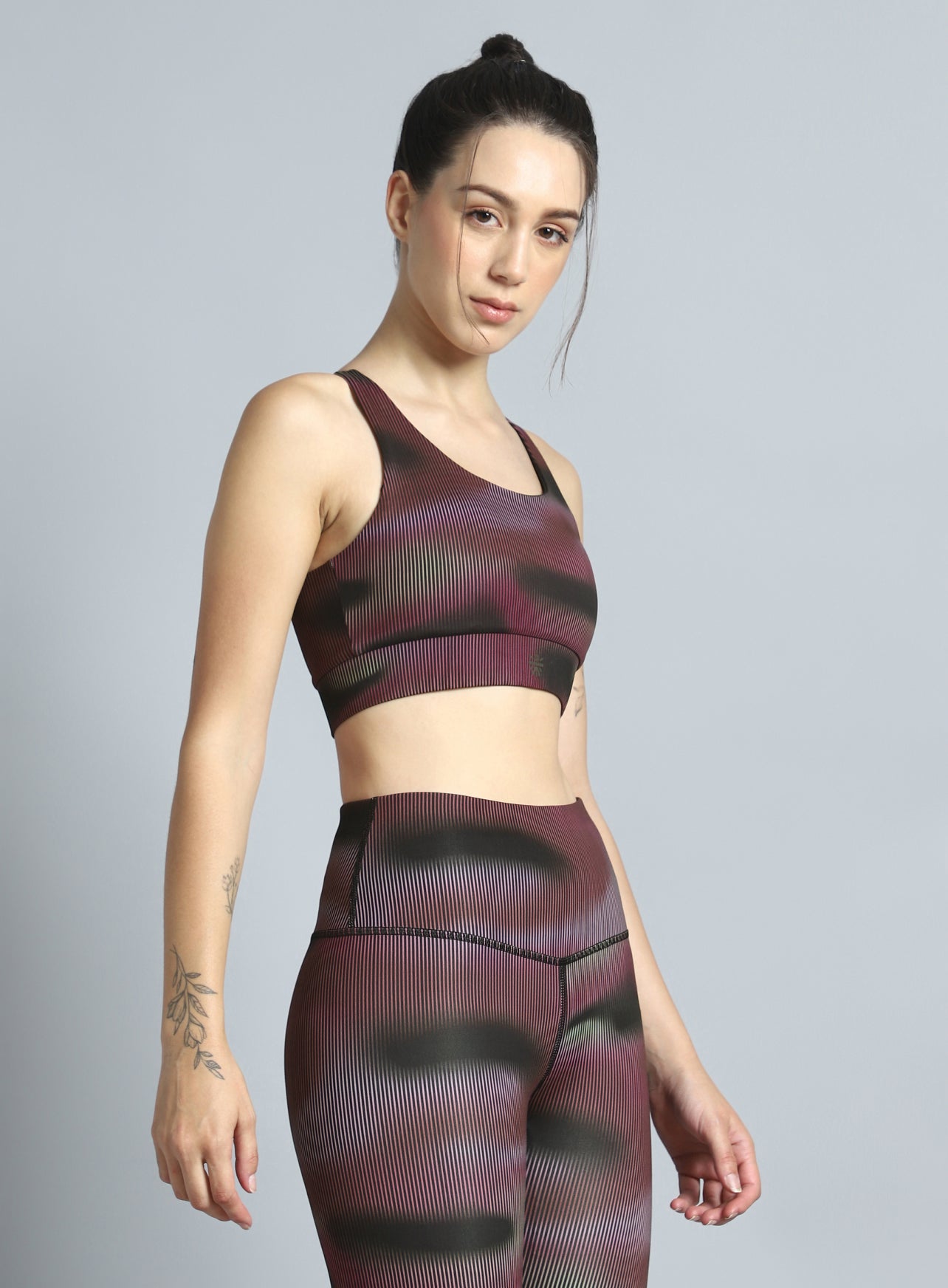 Women's Energy Map All Over Print High Support Bra