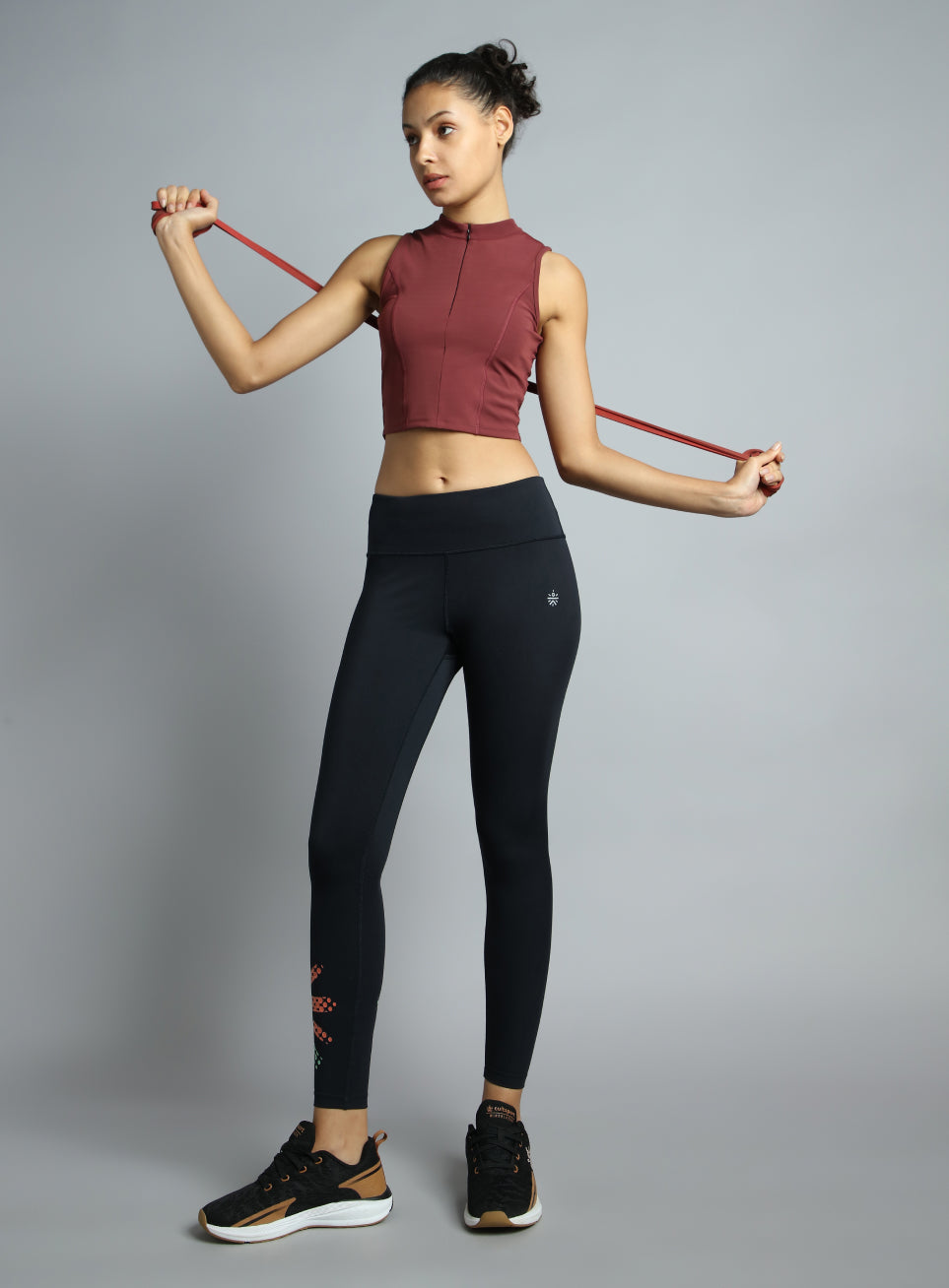 Women's Purple Train All Sculpted Slim Fit Top