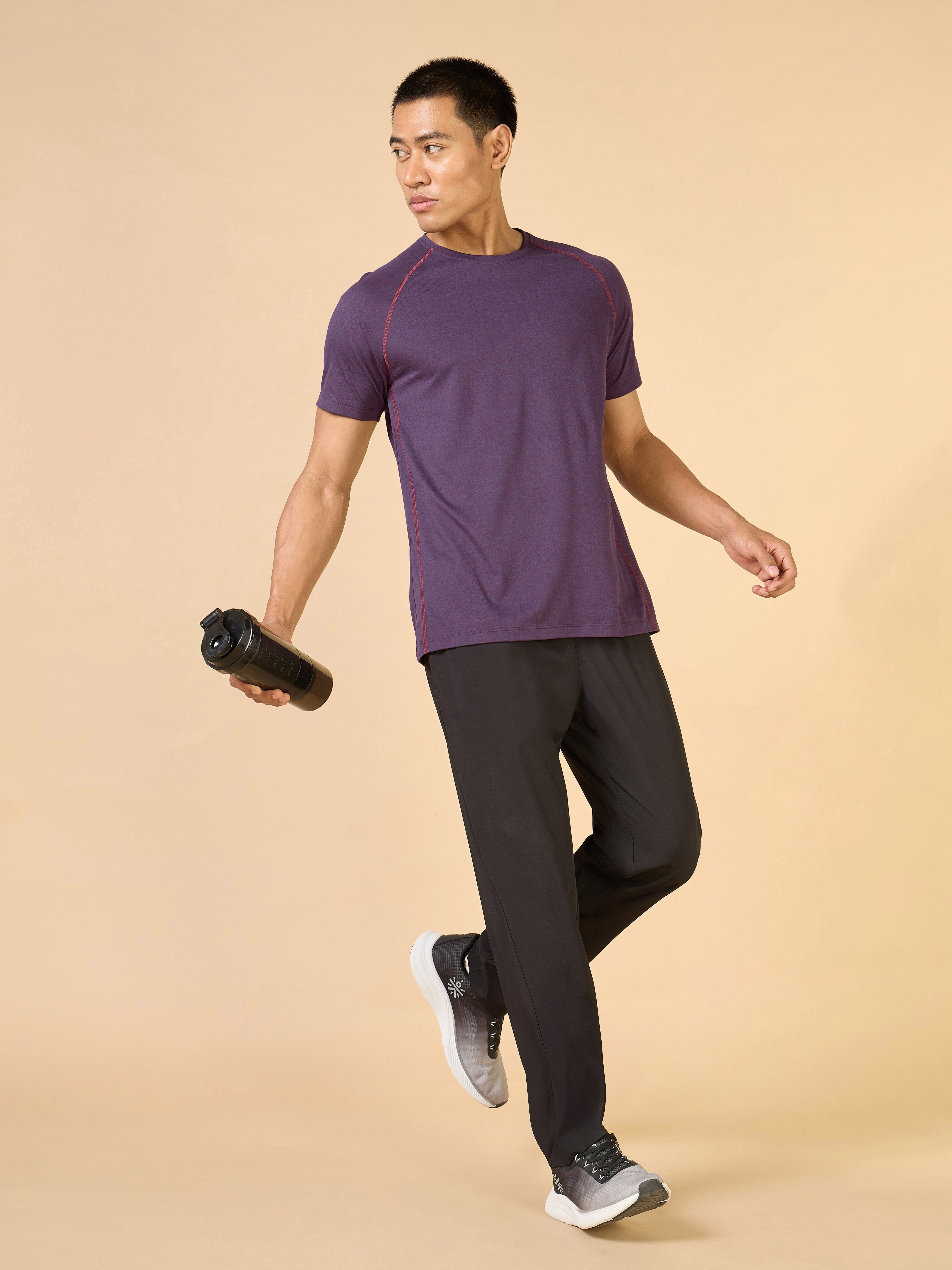Men's Purple Training Sculpted COMFORTech T-shirt