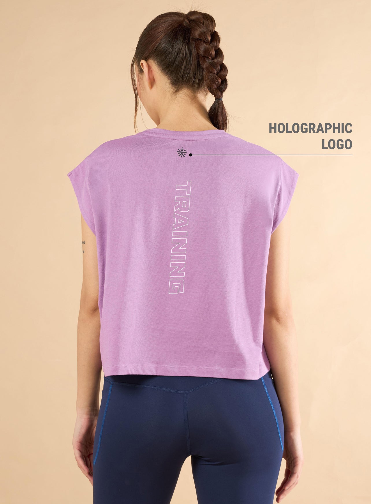 Women's Training Cotton Pink Muscle Top