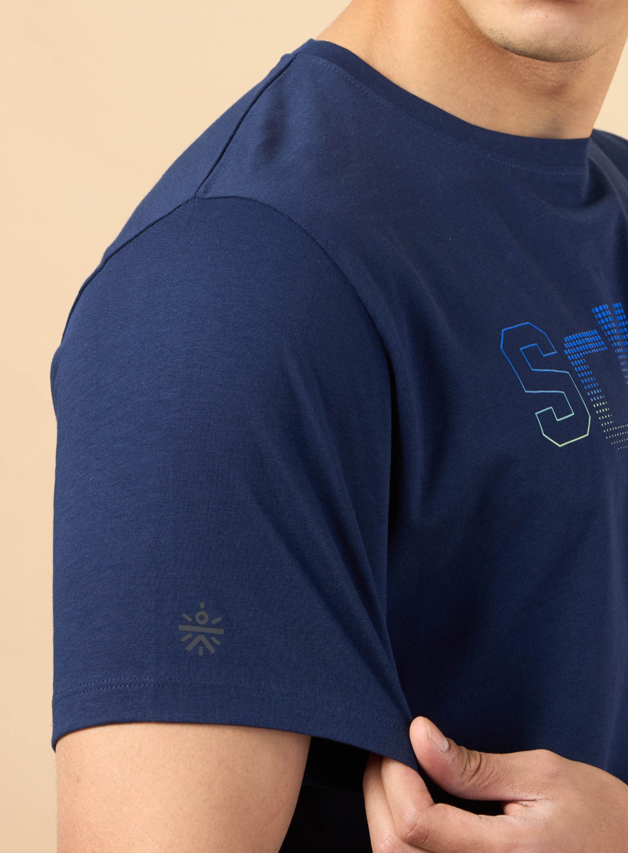 Men's Navy Sculpt Graphic T-shirt