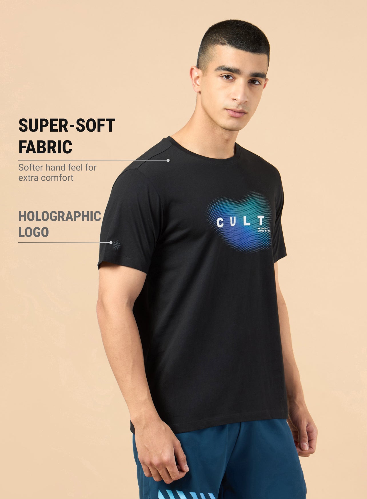 Men's Black Cult Training Graphic T-shirt