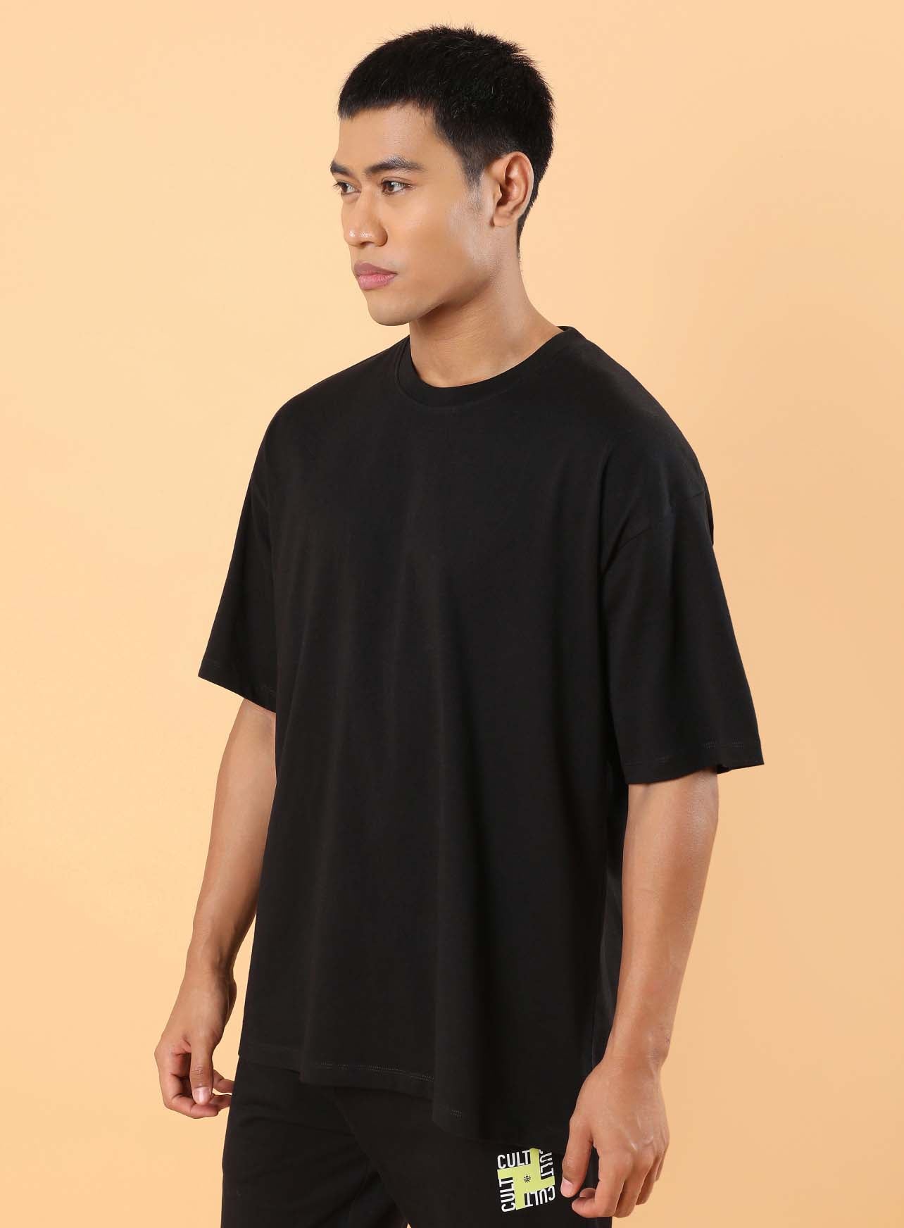 Men's Black Club Anthem Oversized fit T-shirt