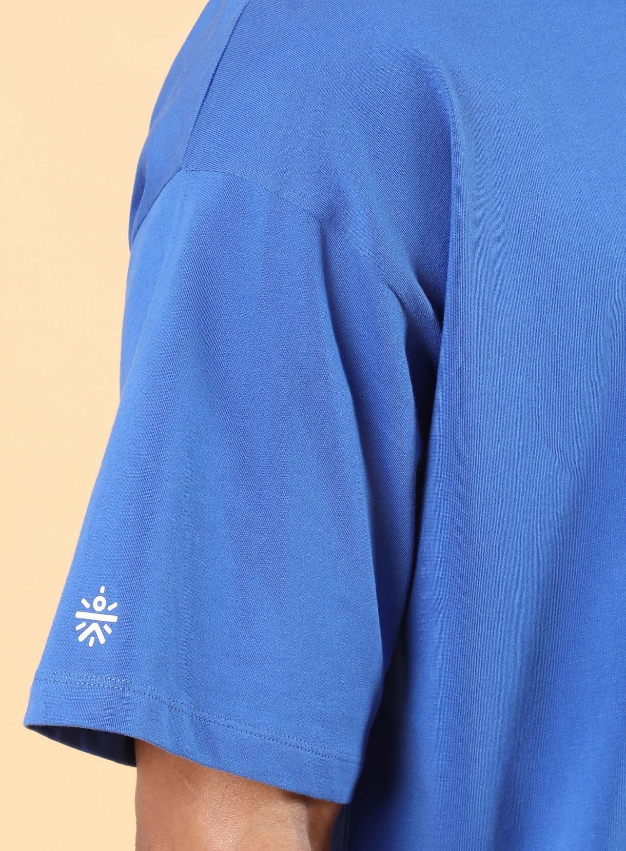 Men's Blue Club Anthem Oversized fit T-shirt