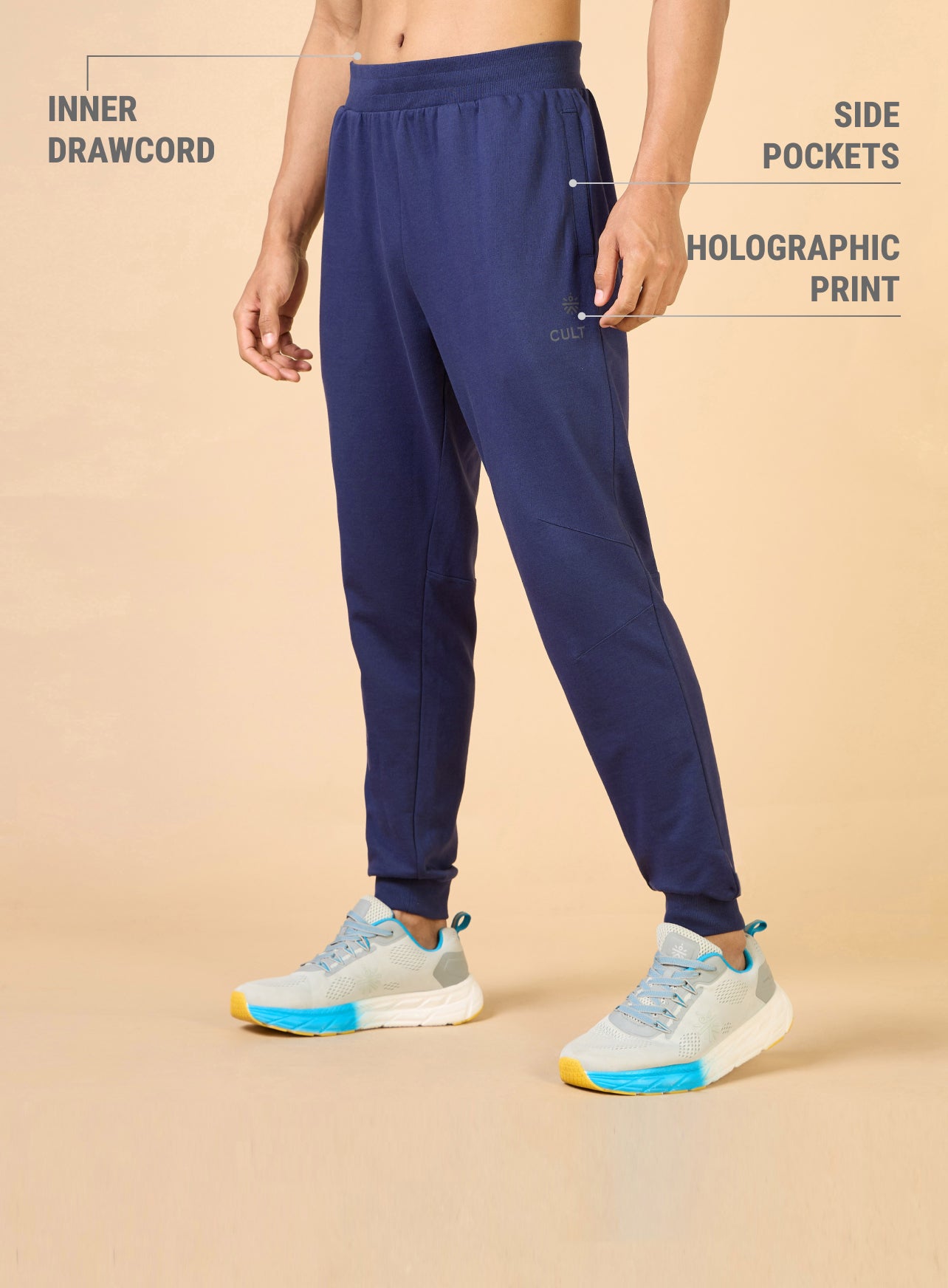 Men's Navy Training Sculpted Joggers