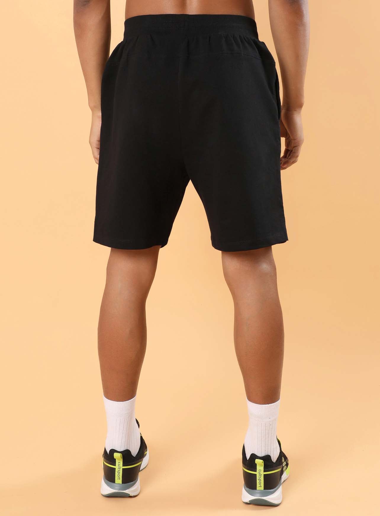 Men's Black Training Sculpted Shorts