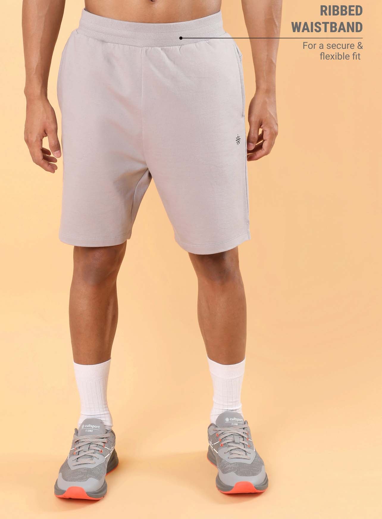 Men's Grey Training Sculpted Shorts