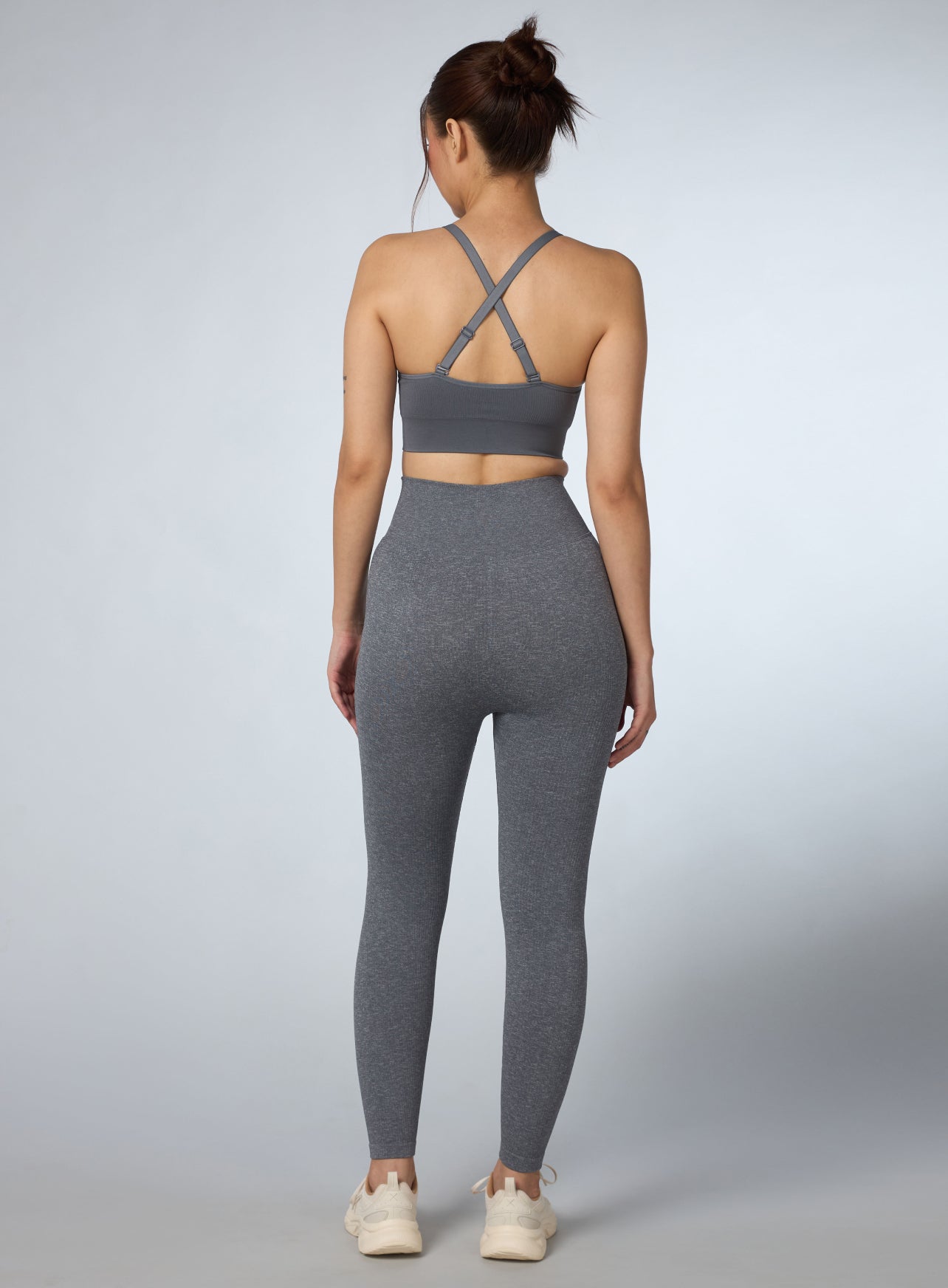 Women's Grey Kinetic Seamless Co-ord Set