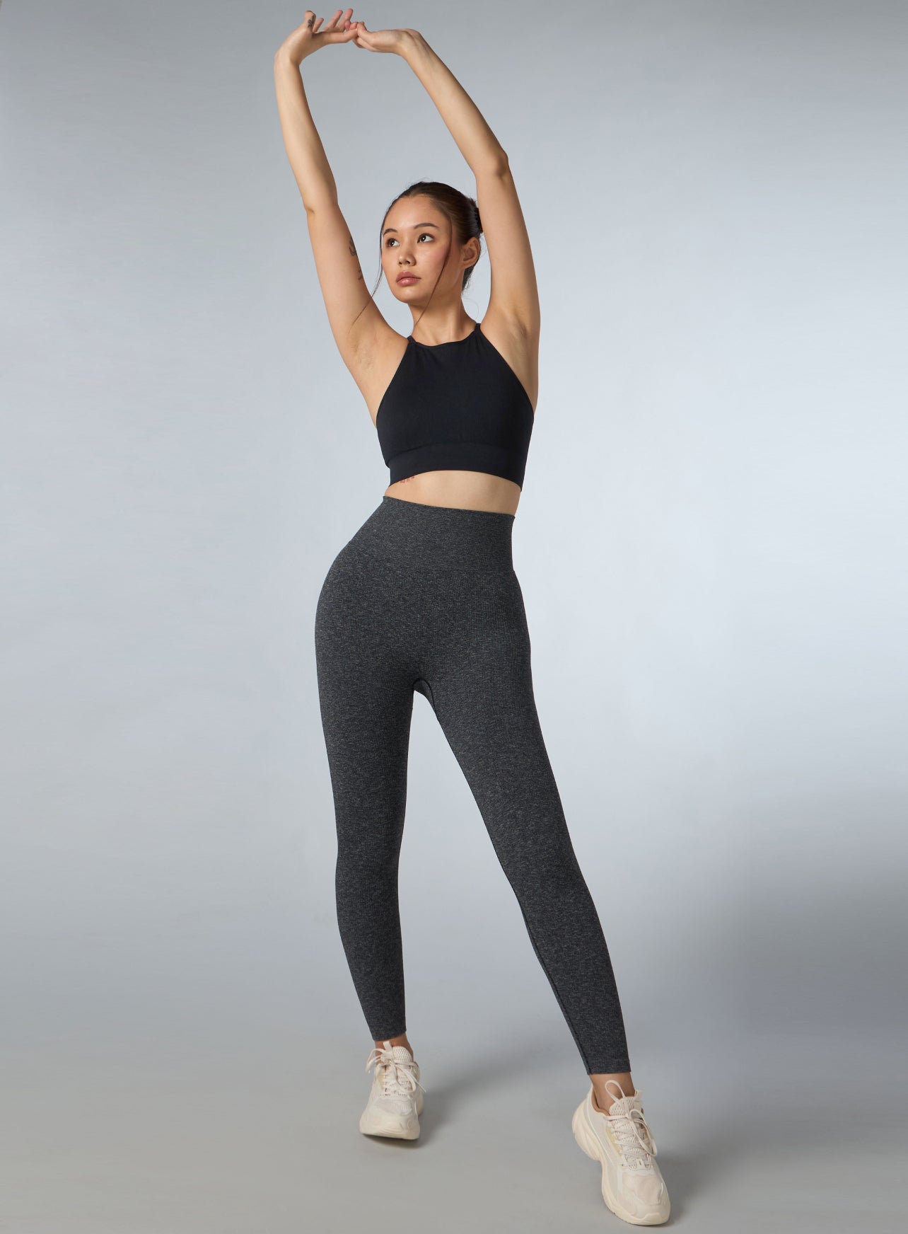 Women's Black Kinetic Seamless Co-ord Set