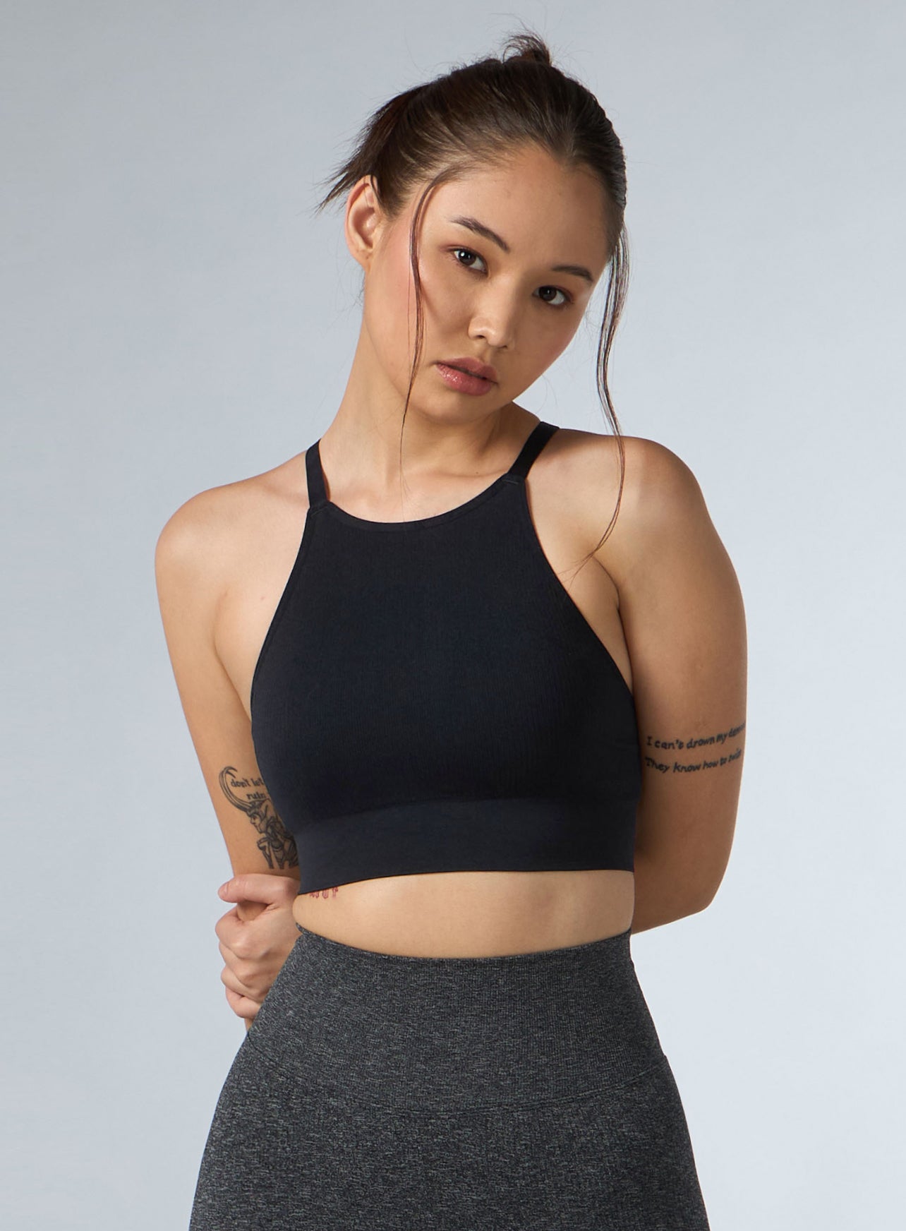 Women's Black Kinetic Seamless Co-ord Set