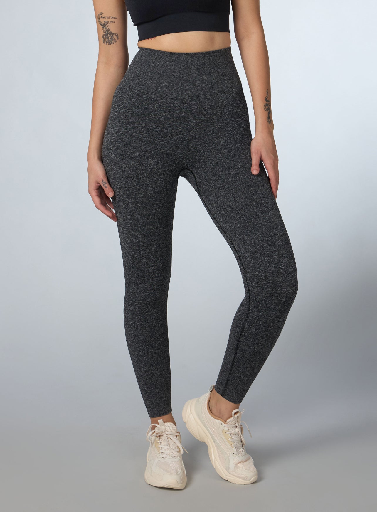 Women's Black Kinetic Seamless Co-ord Set