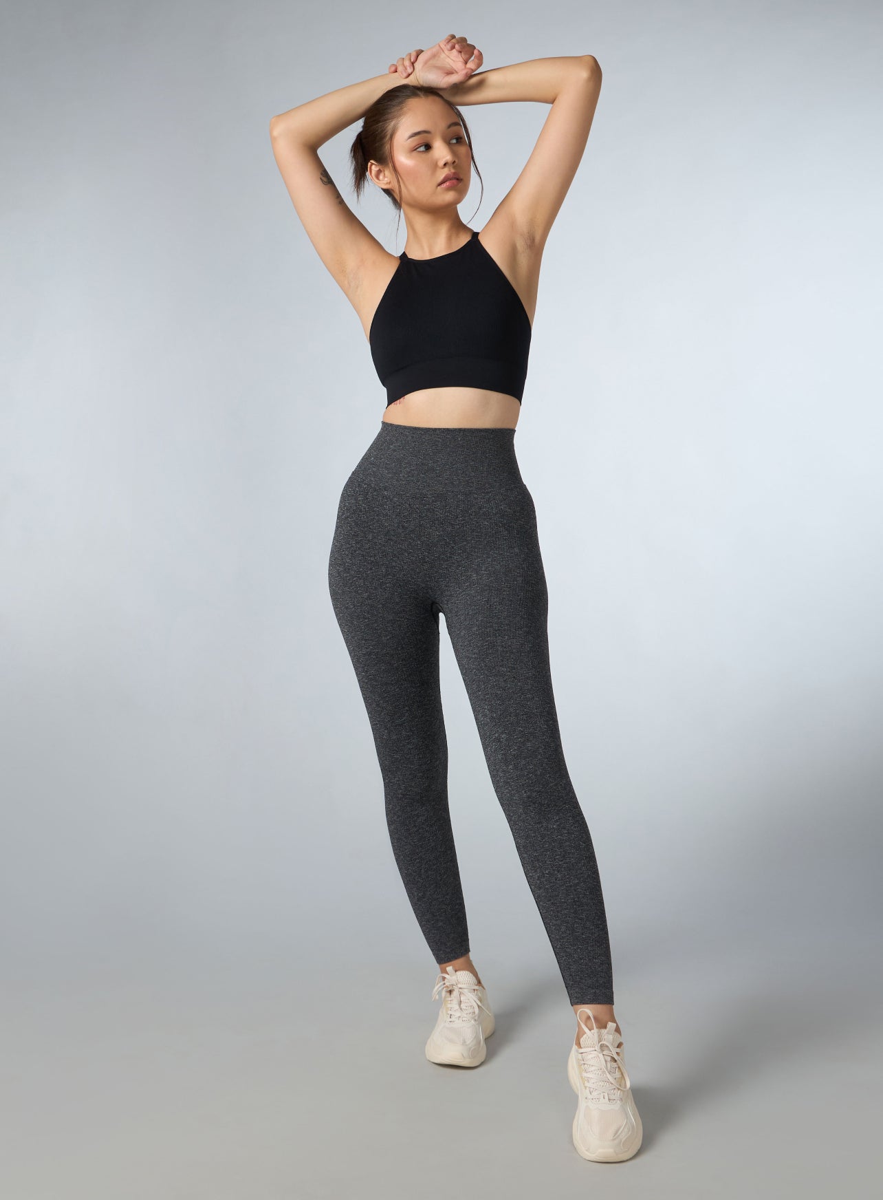 Women's Black Kinetic Seamless Tights