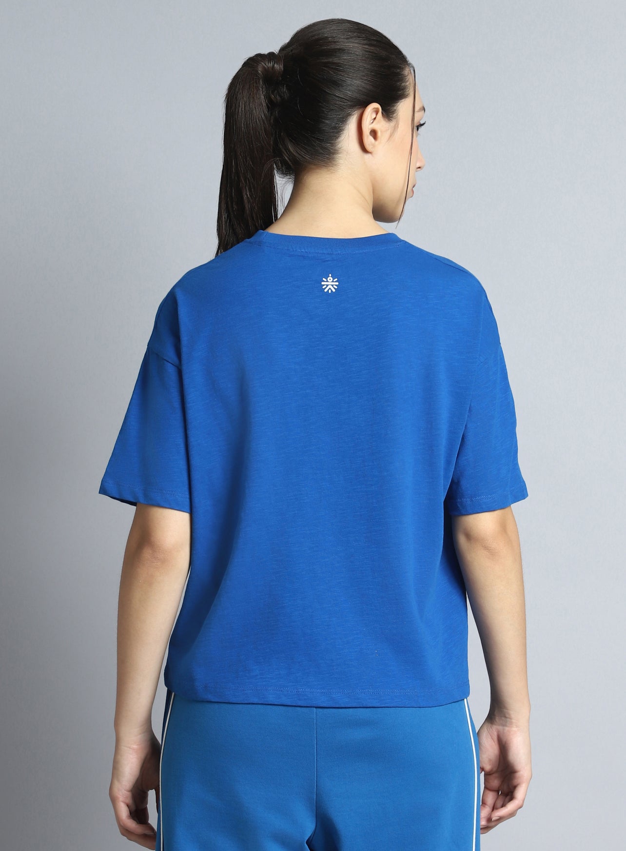 Women's Blue Sports Club Relaxed fit T-shirt