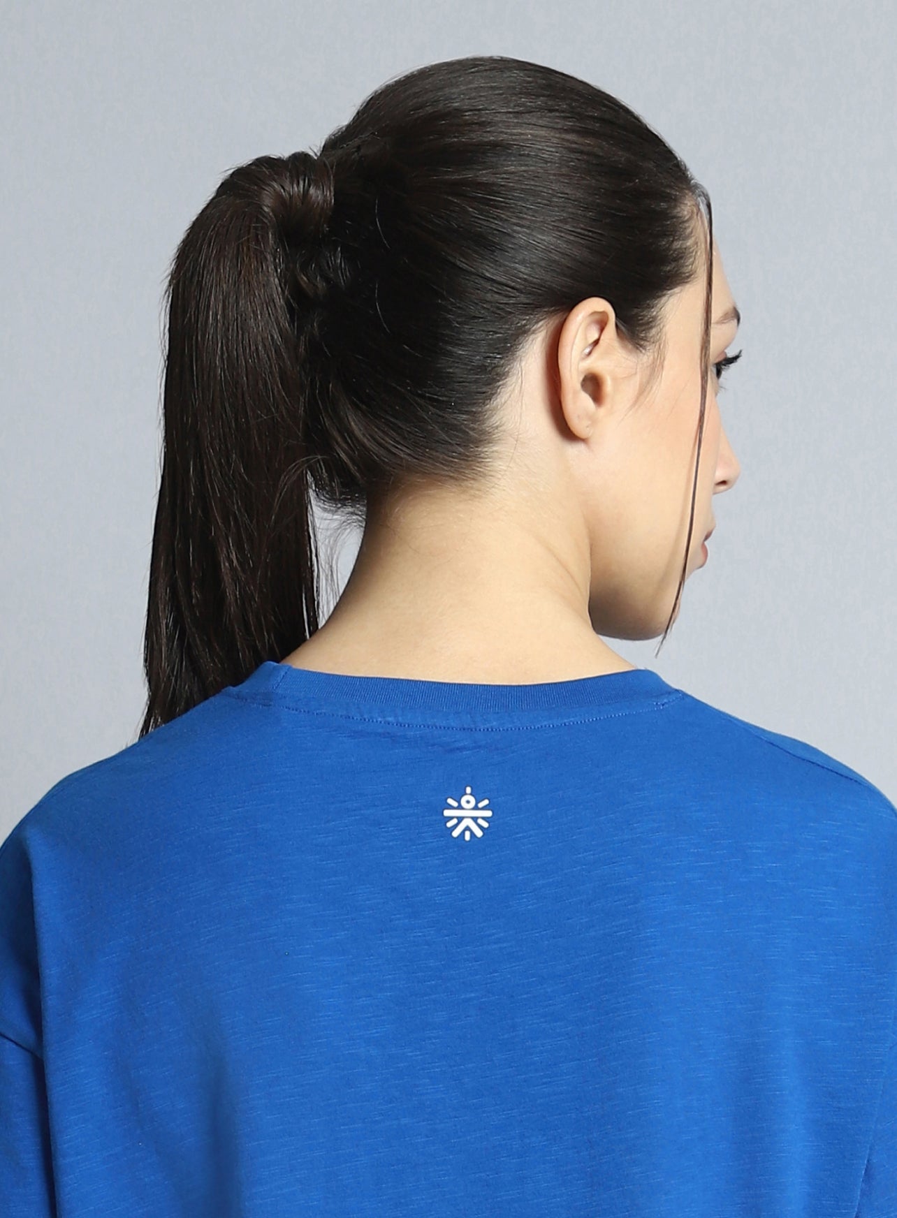 Women's Blue Sports Club Relaxed fit T-shirt