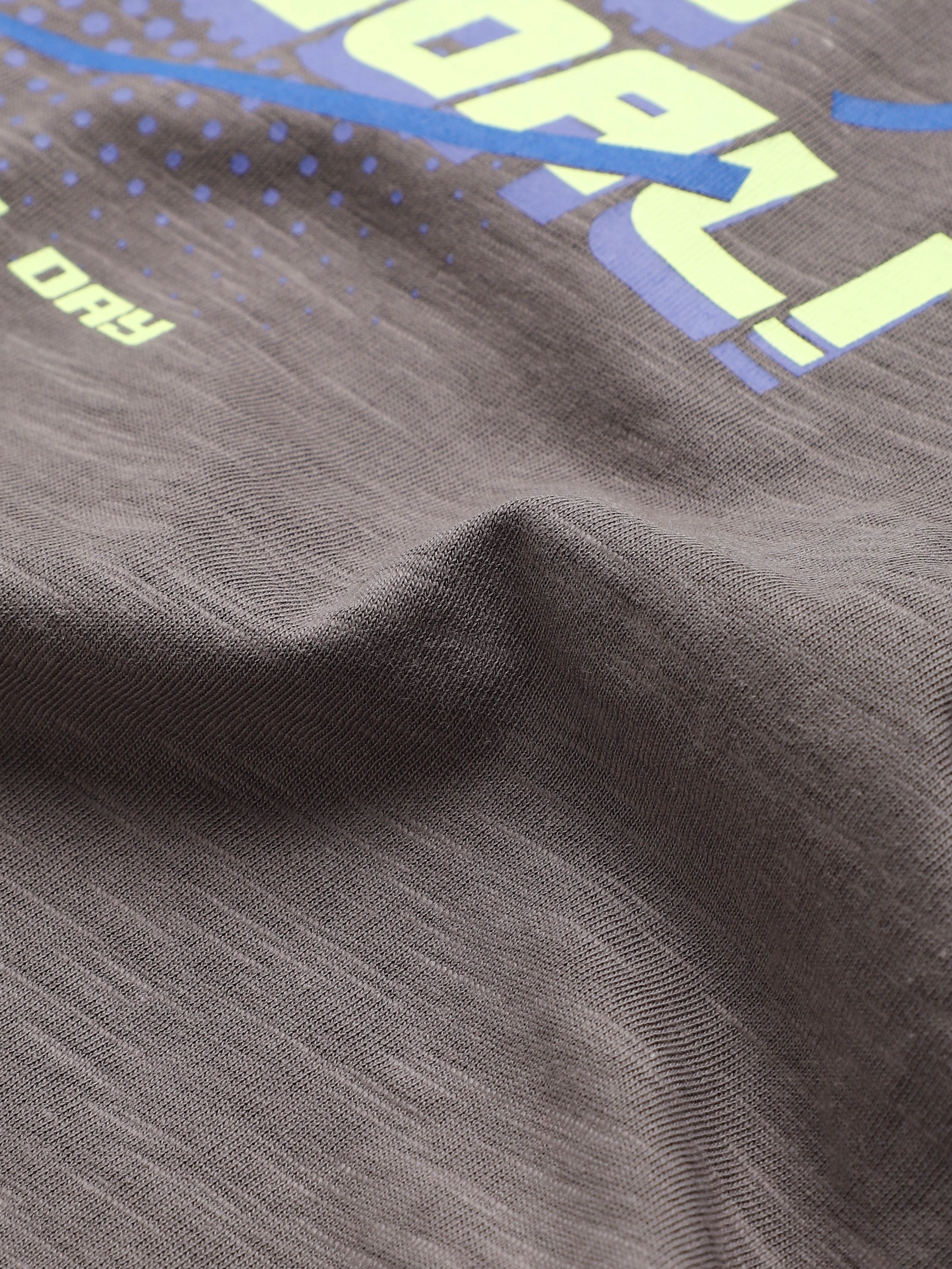 Women's Dark Grey Club Boxy Crop fit T-shirt