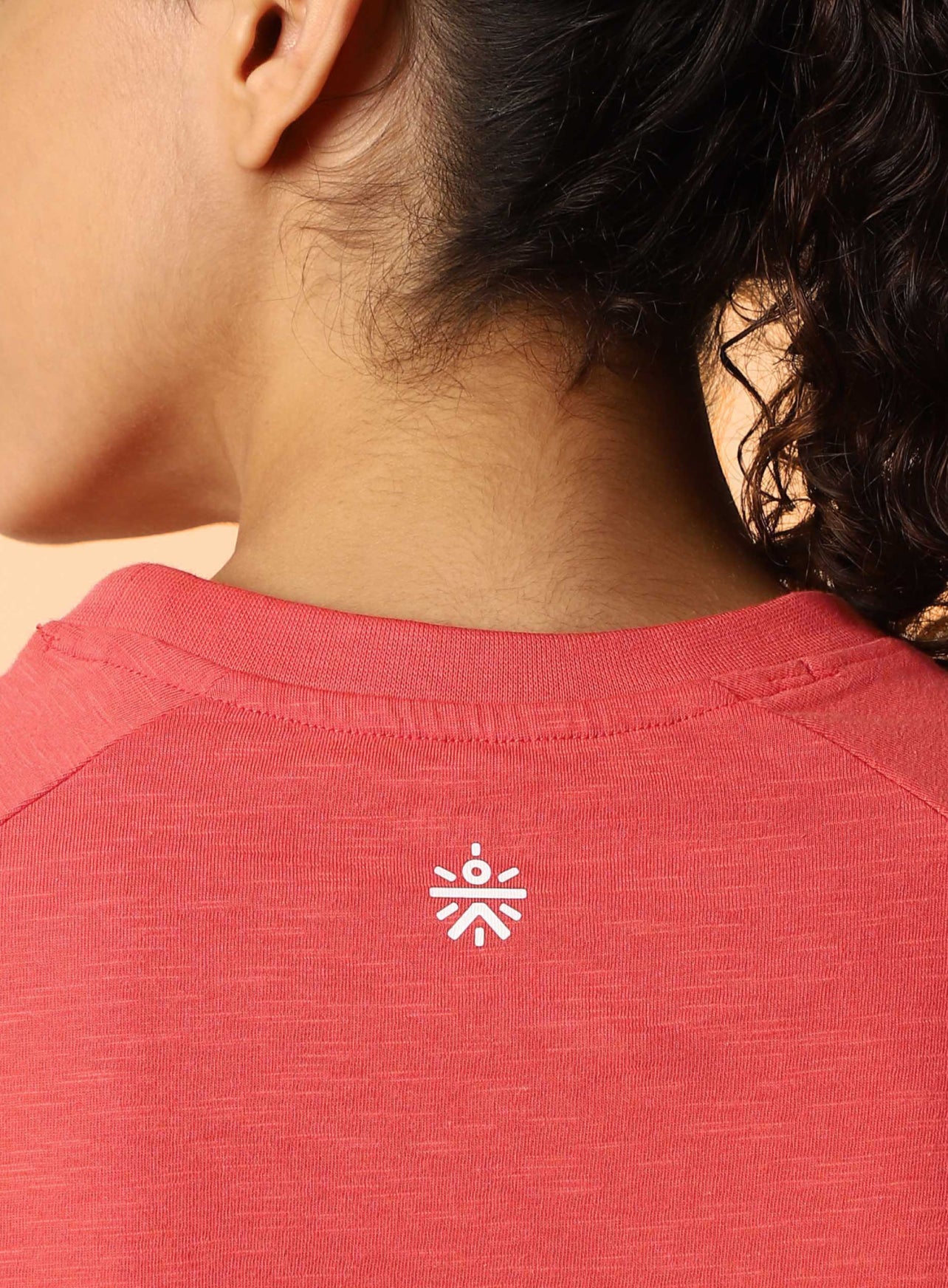 Women's Orange Club Boxy Crop fit T-shirt