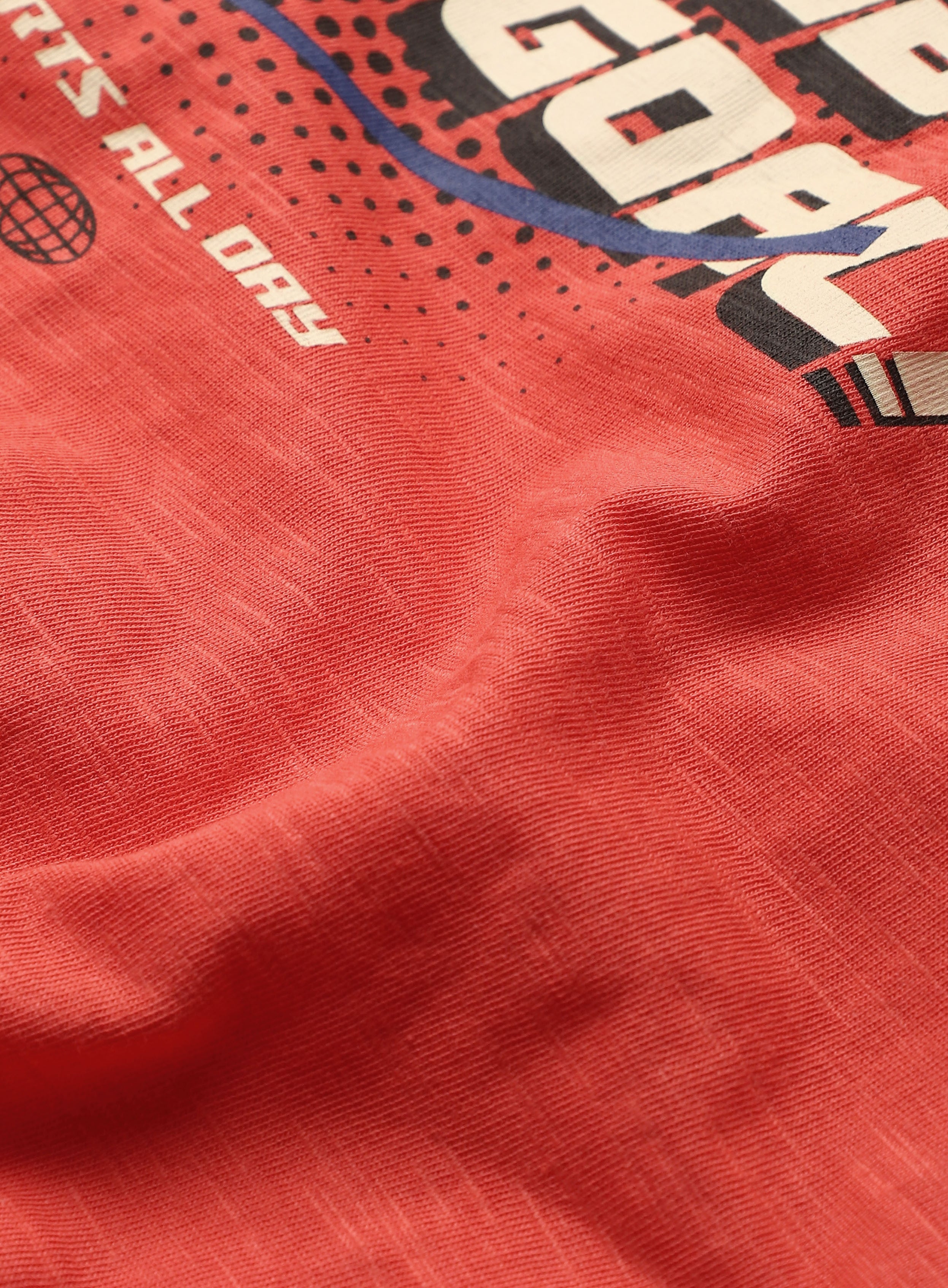 Women's Orange Club Boxy Crop fit T-shirt