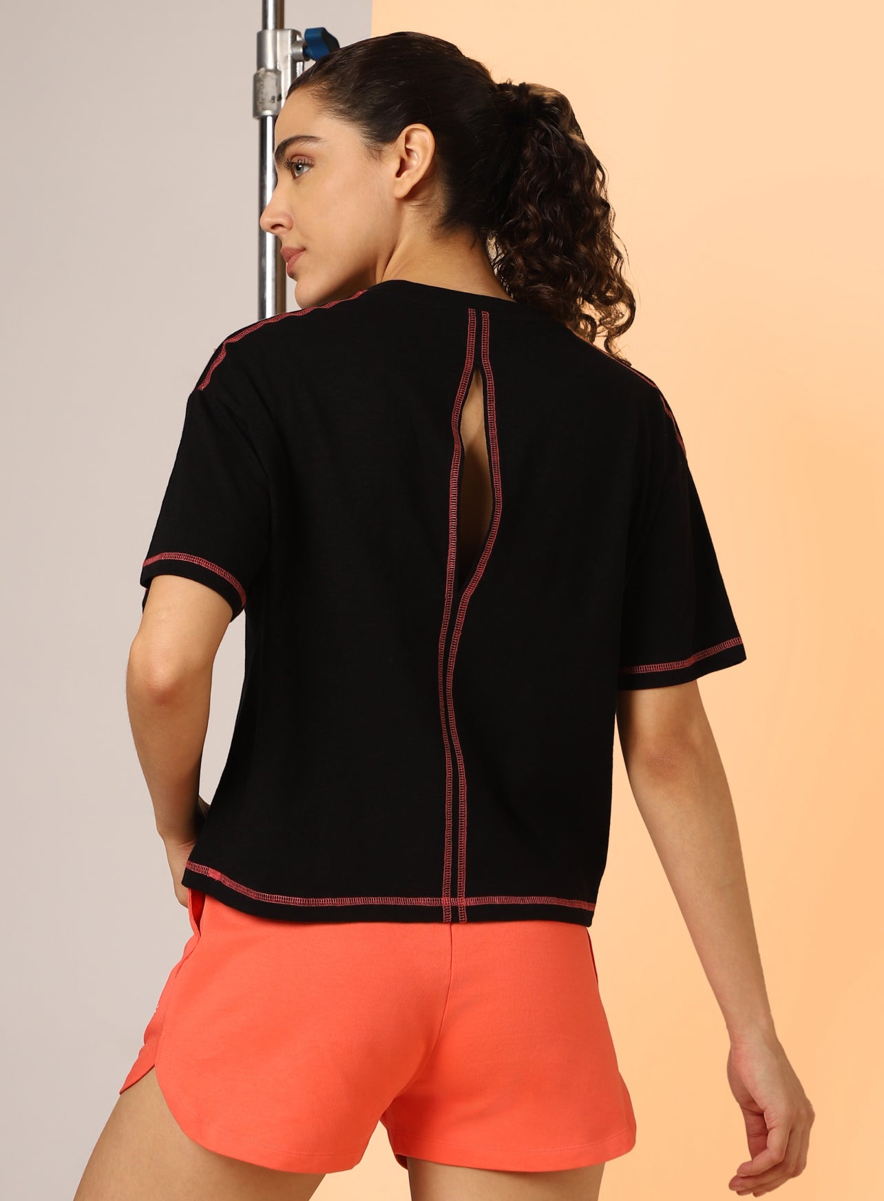 Women's Black Unity Boxy Crop fit Top