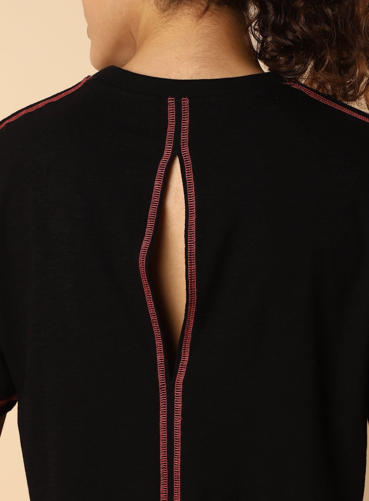 Women's Black Unity Boxy Crop fit Top