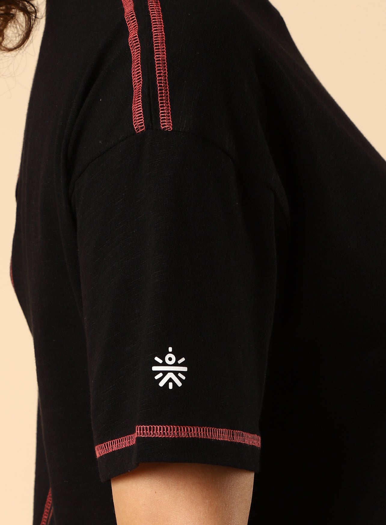 Women's Black Unity Boxy Crop fit Top